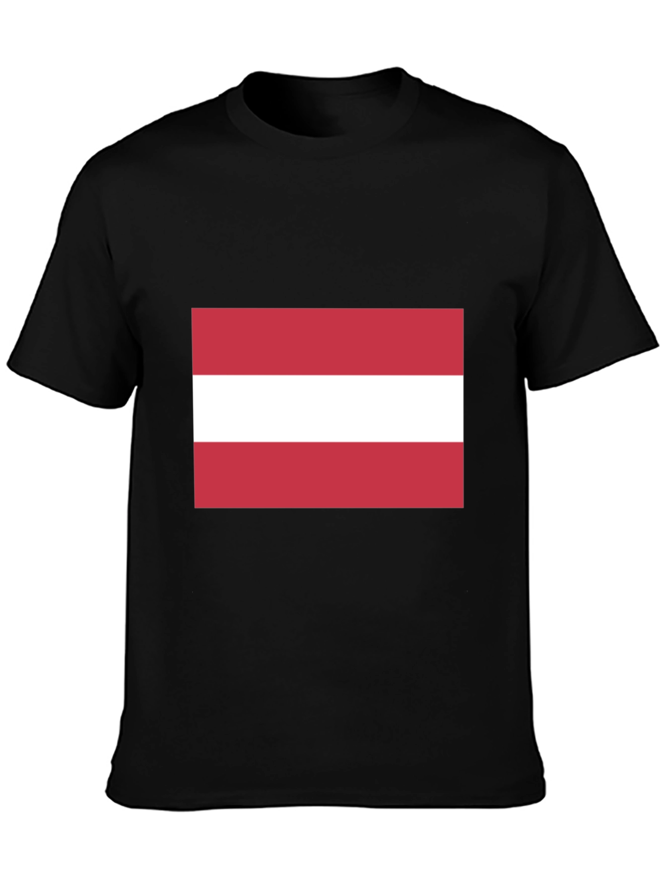 Austria Flag T-Shirt - Black Cotton Tee