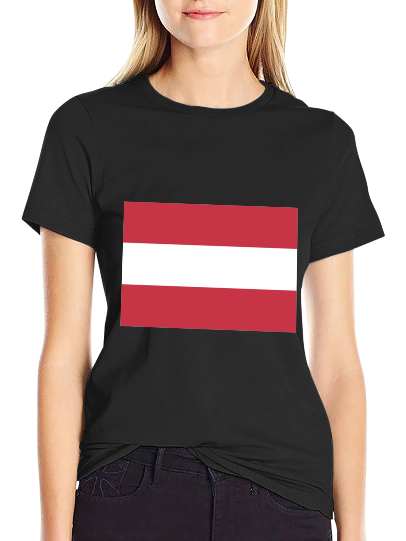 Austria Flag T-Shirt - Black Cotton Tee