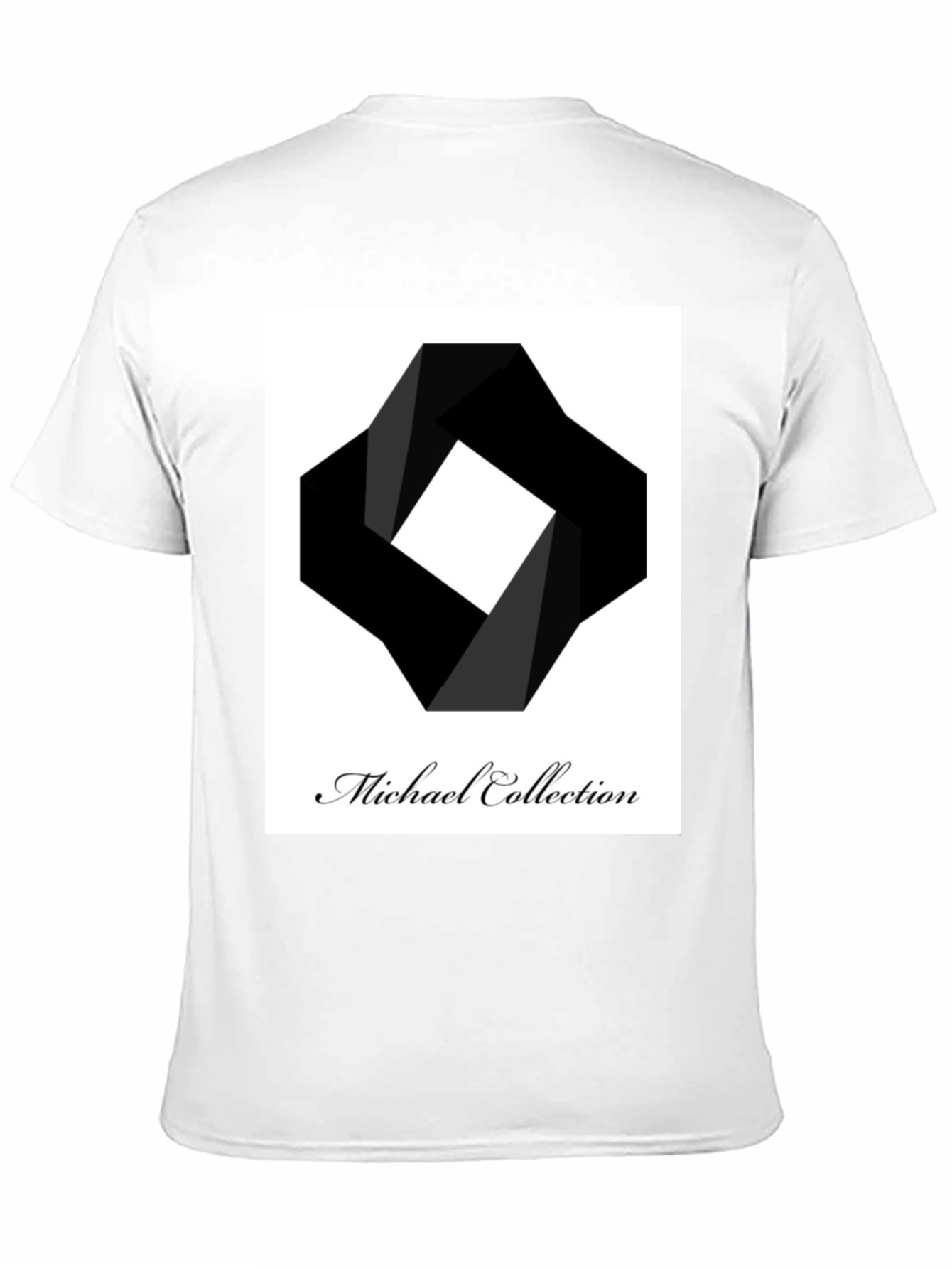 Modern Black T-Shirt - Abstract Square Design