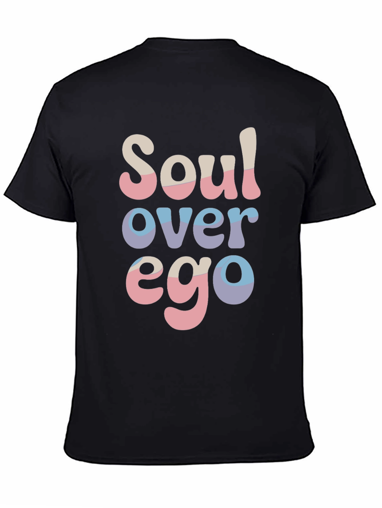 Soul Over Ego Black Graphic T-Shirt