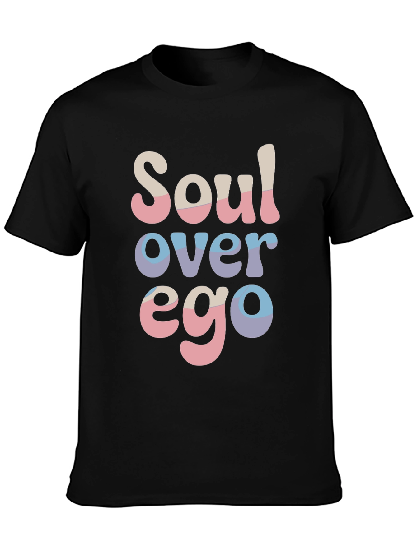 Soul Over Ego Black Graphic T-Shirt