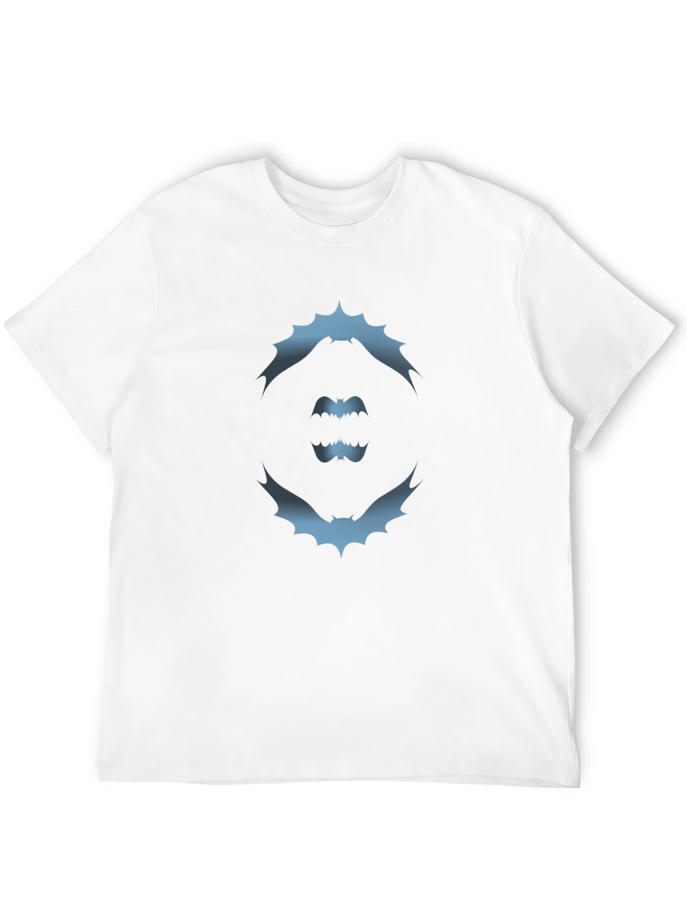 Bat Silhouette Graphic Tee - Modern Black T-Shirt