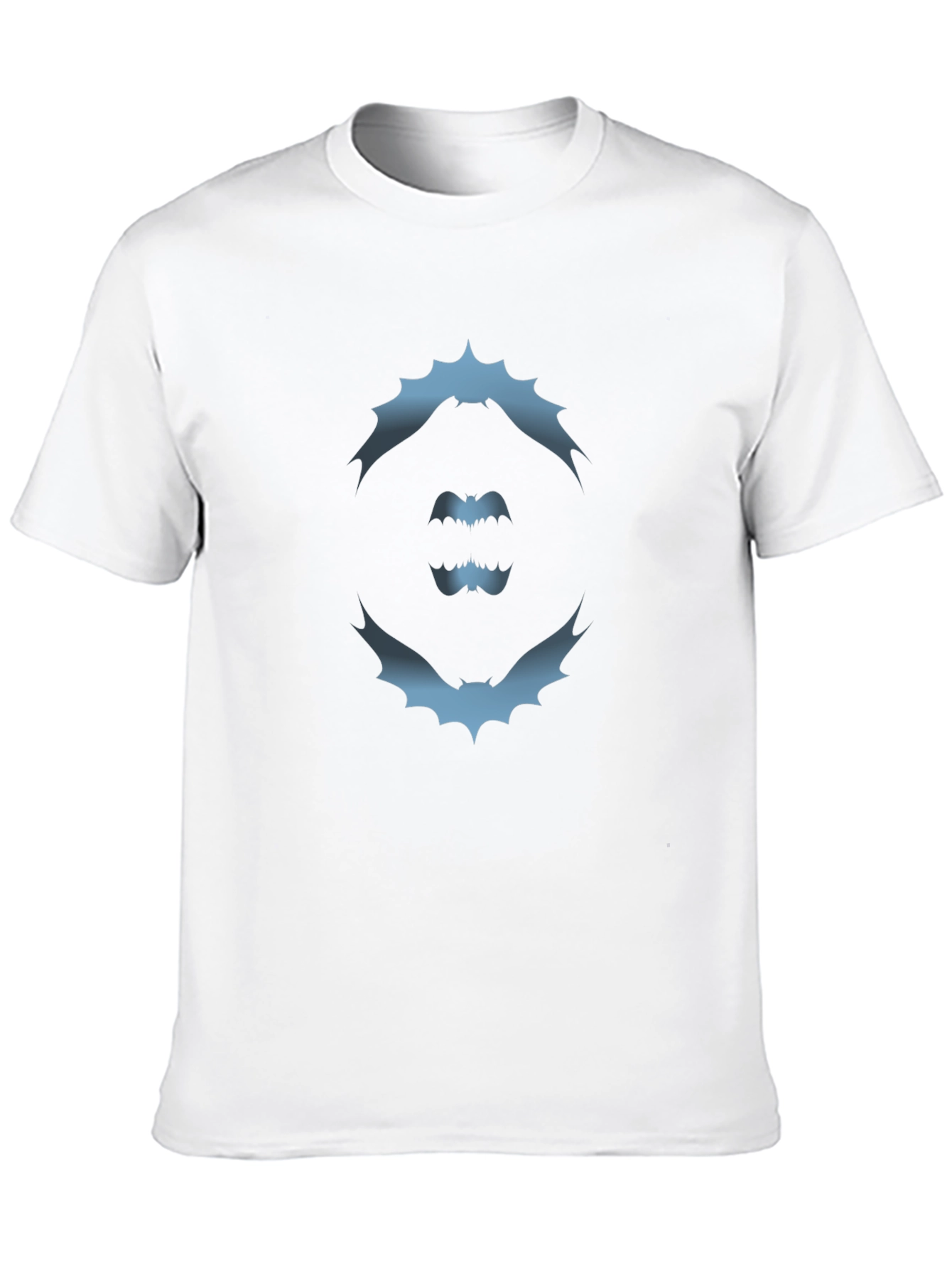 Bat Silhouette Graphic Tee - Modern Black T-Shirt