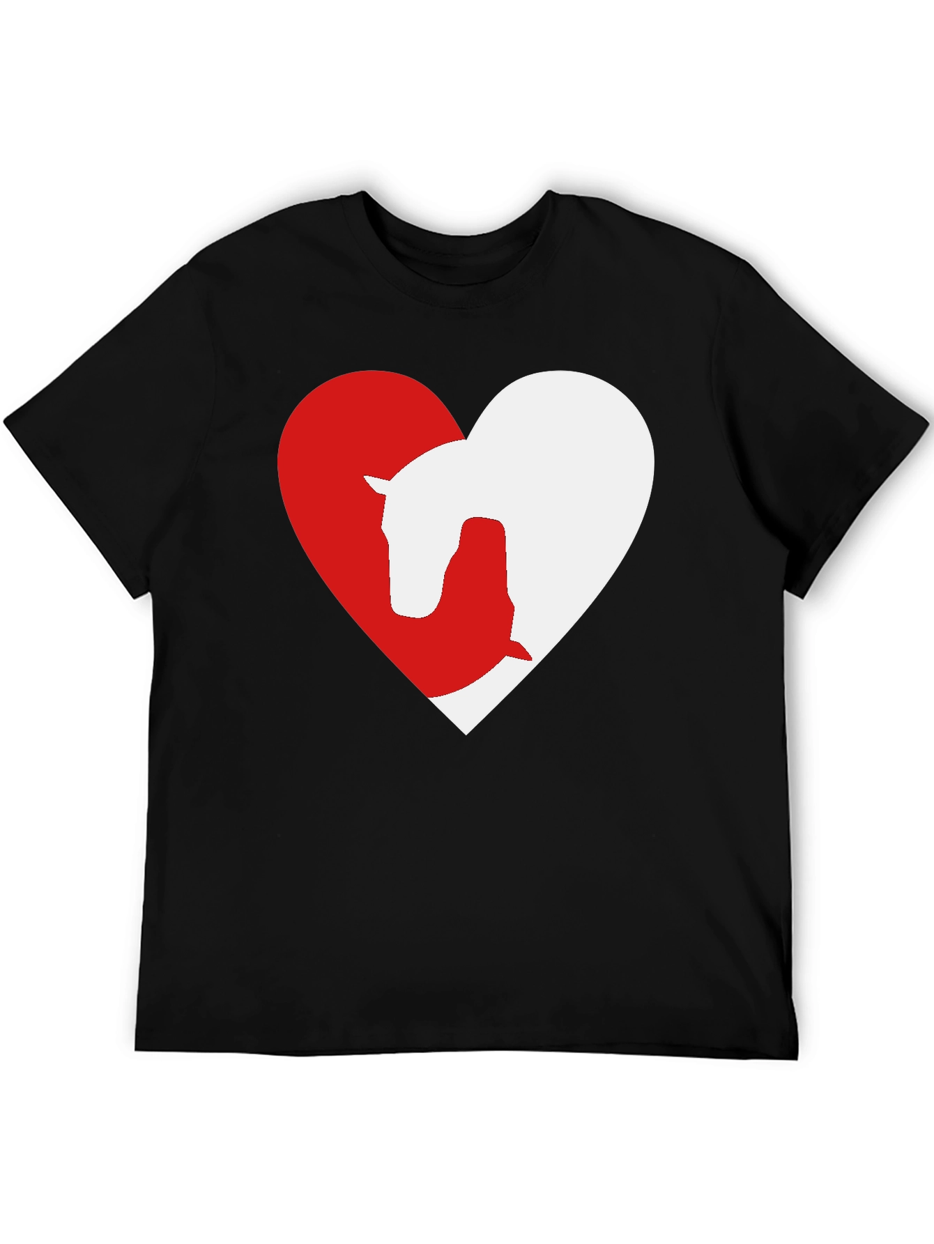 Horse & Dog Love Heart T-Shirt
