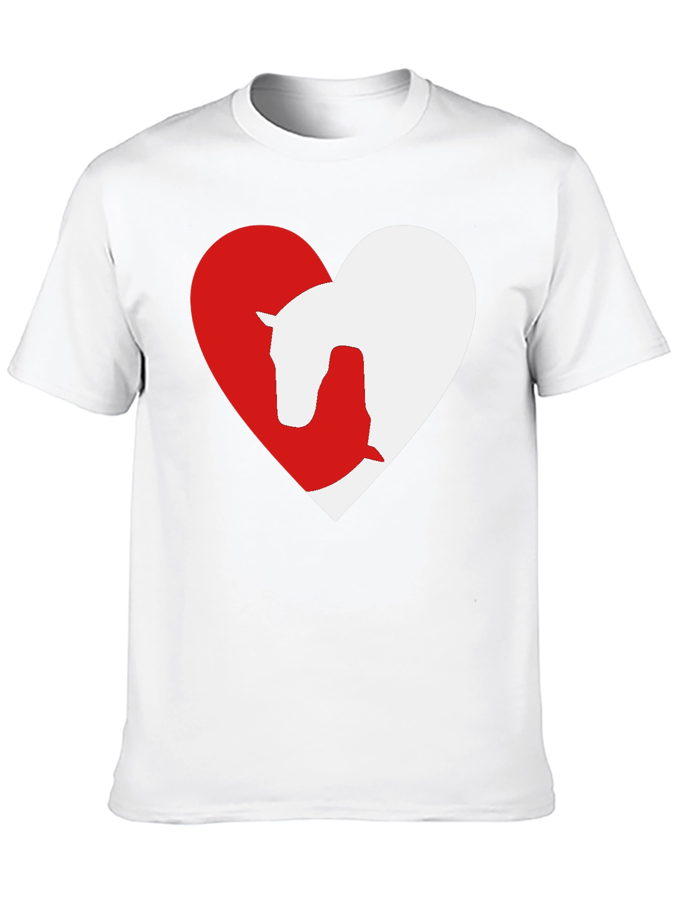 Horse & Dog Love Heart T-Shirt