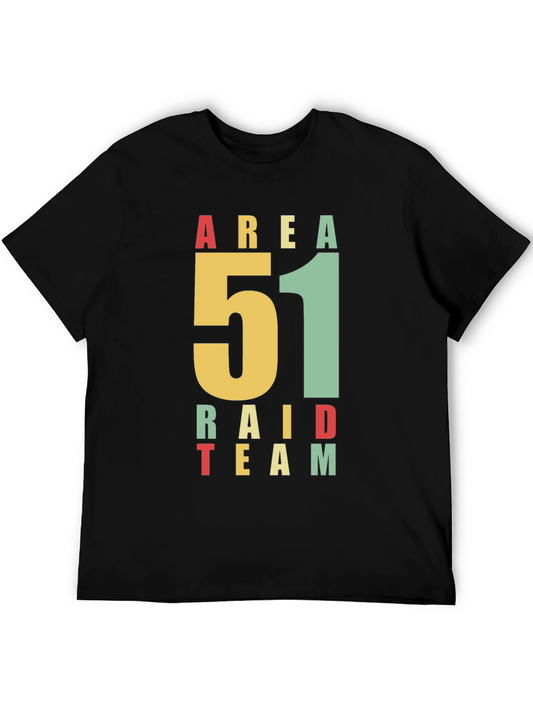 Area 51 Raid Team Graphic T-Shirt - Black
