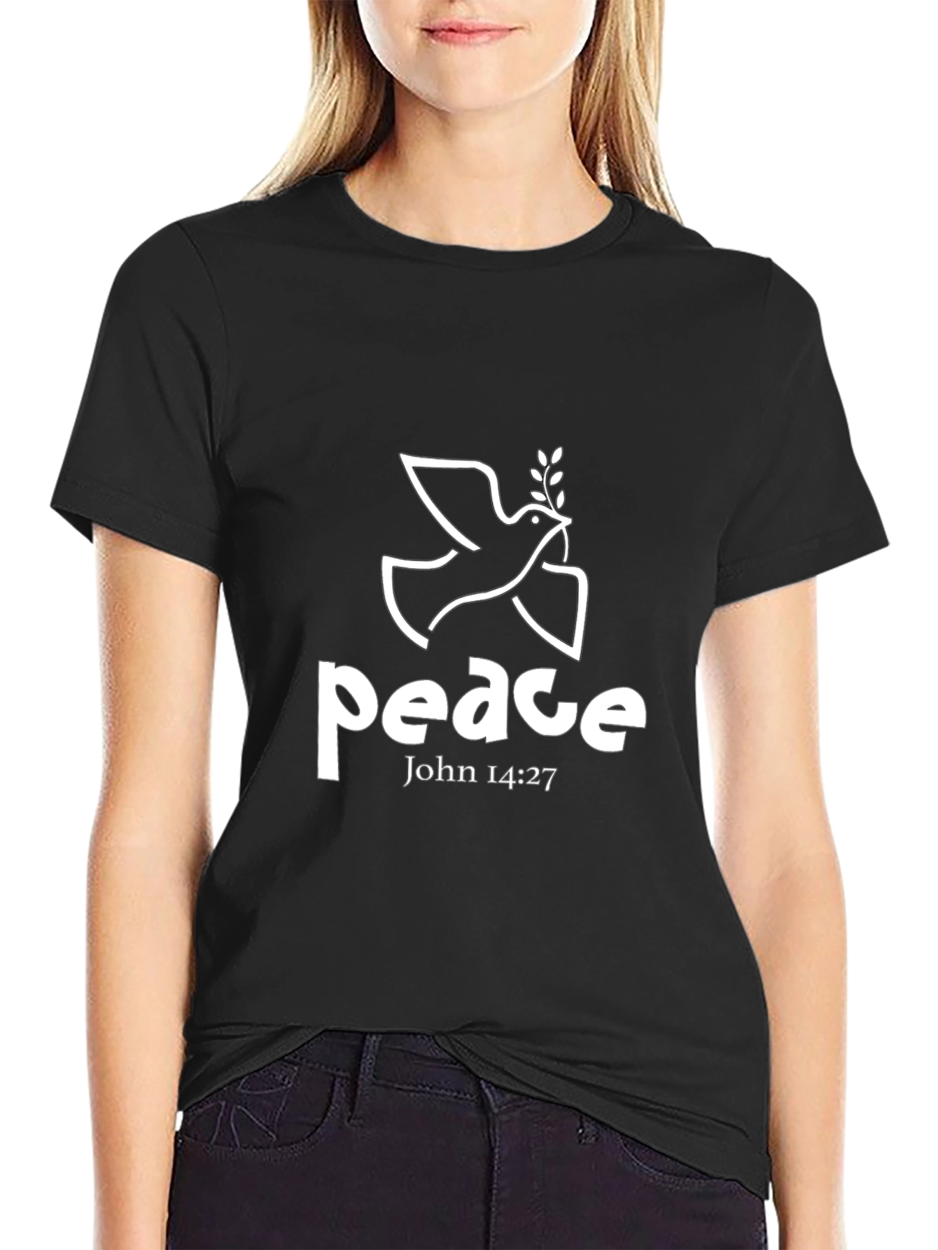 Peace Dove T-Shirt - John 14:27 Christian Tee