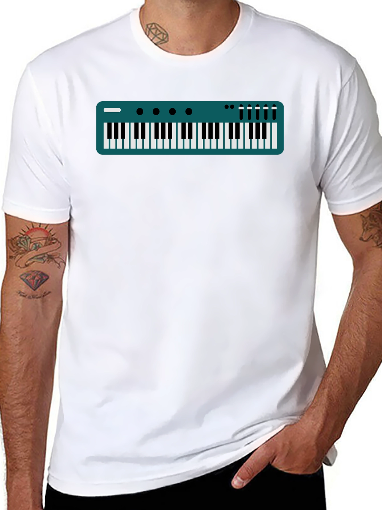 Keyboard T-Shirt - Music Lover Apparel