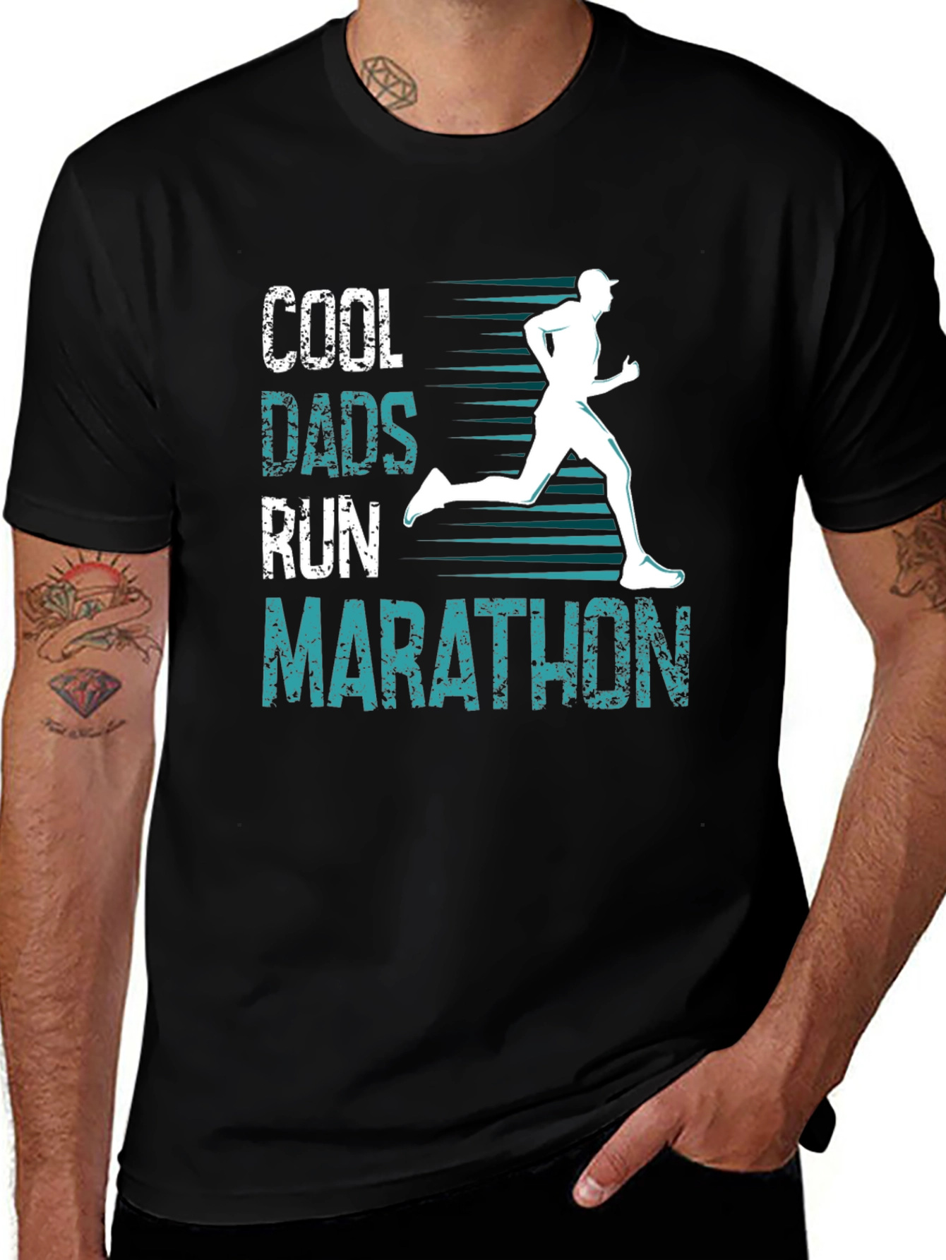 Cool Dads Run Marathon T-Shirt