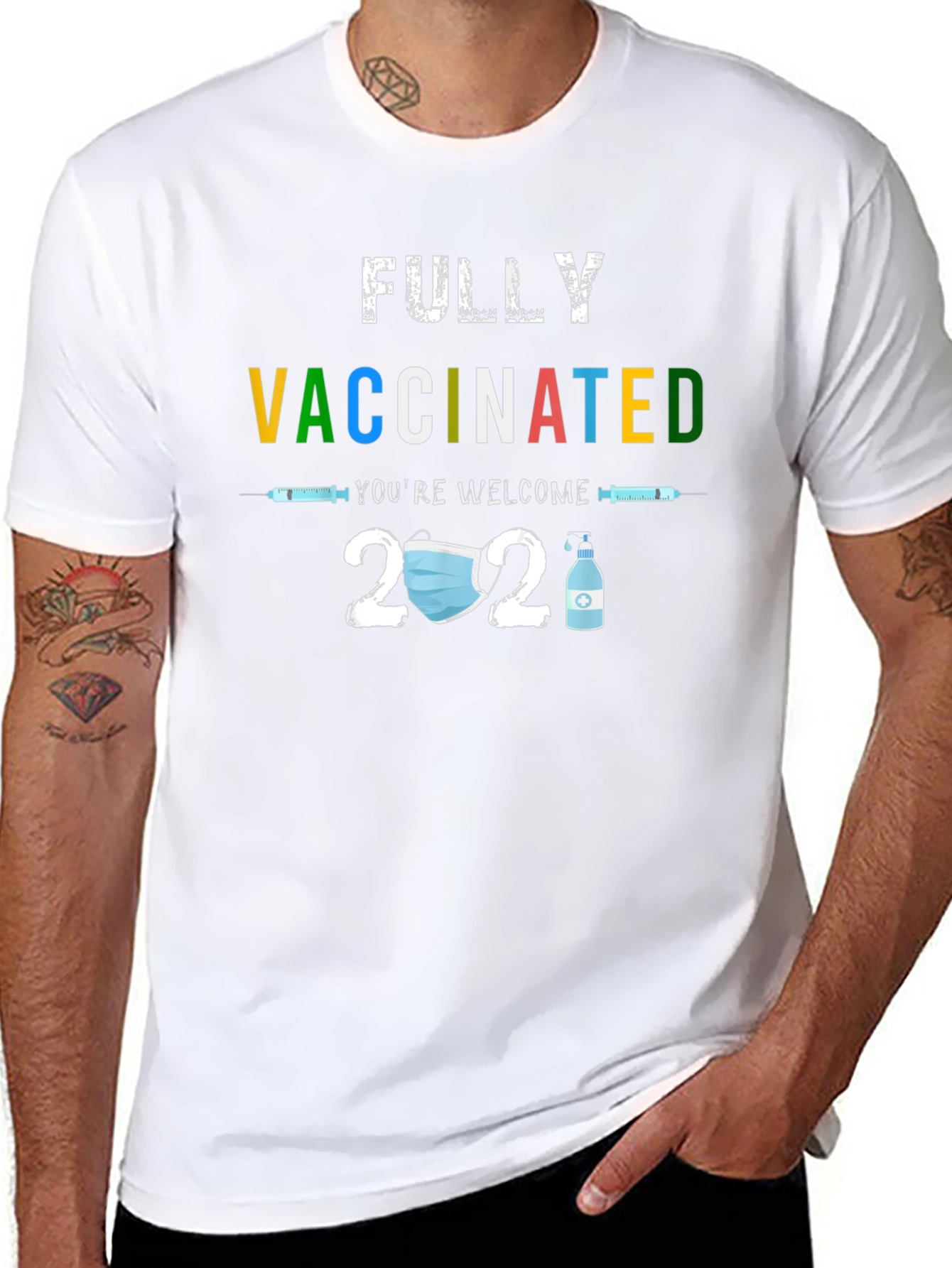 Fully Vaccinated 2021 T-Shirt - Black
