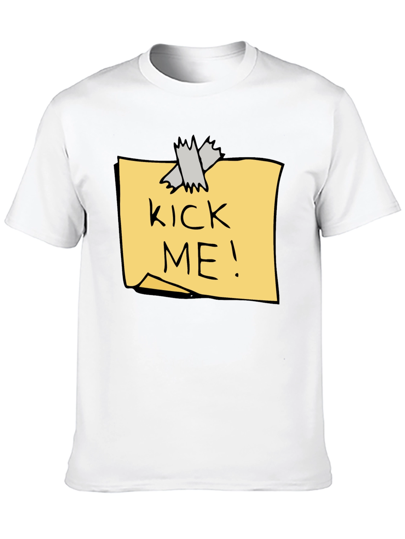 Kick Me! Humor T-Shirt - Classic Prank Tee