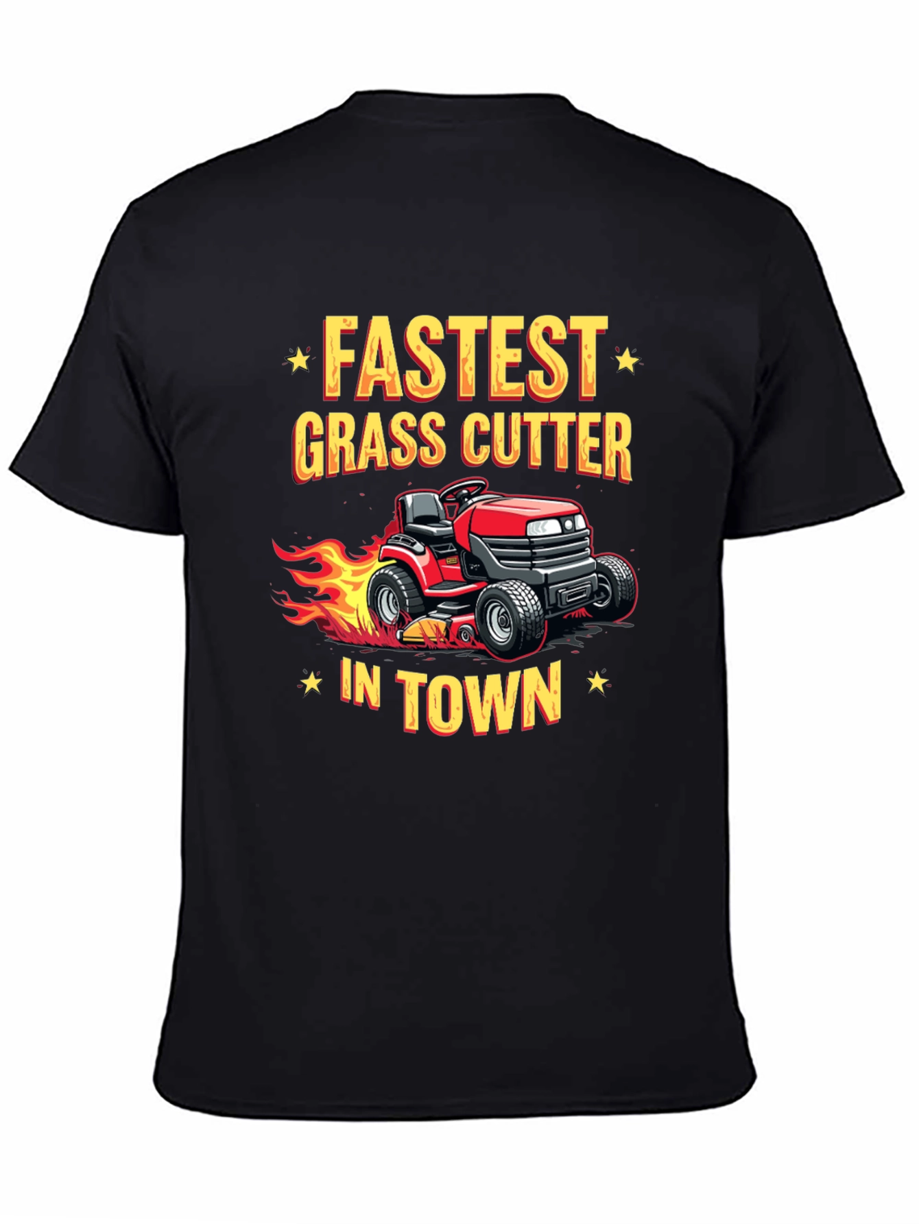 Fastest Grass Cutter In Town Black T-Shirt