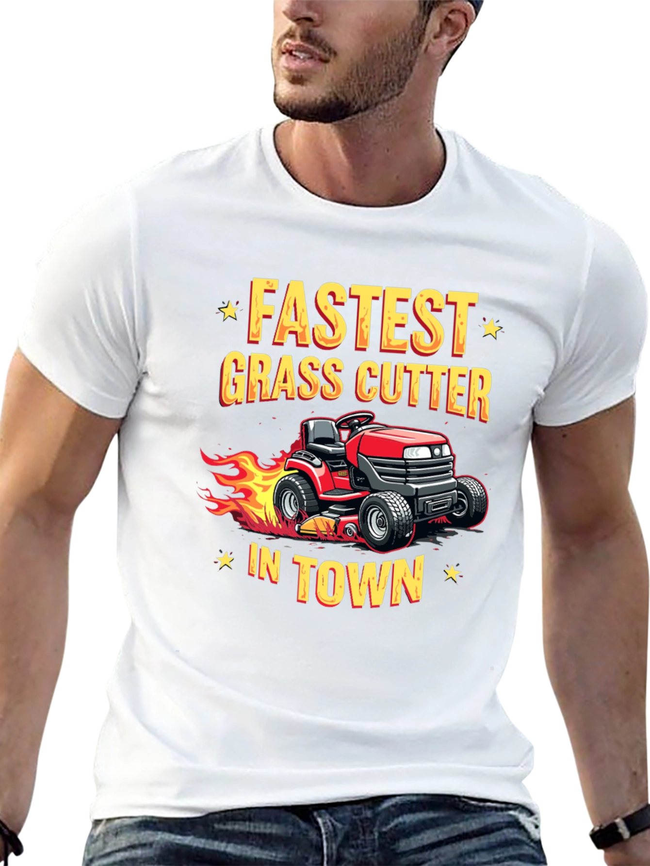 Fastest Grass Cutter In Town Black T-Shirt