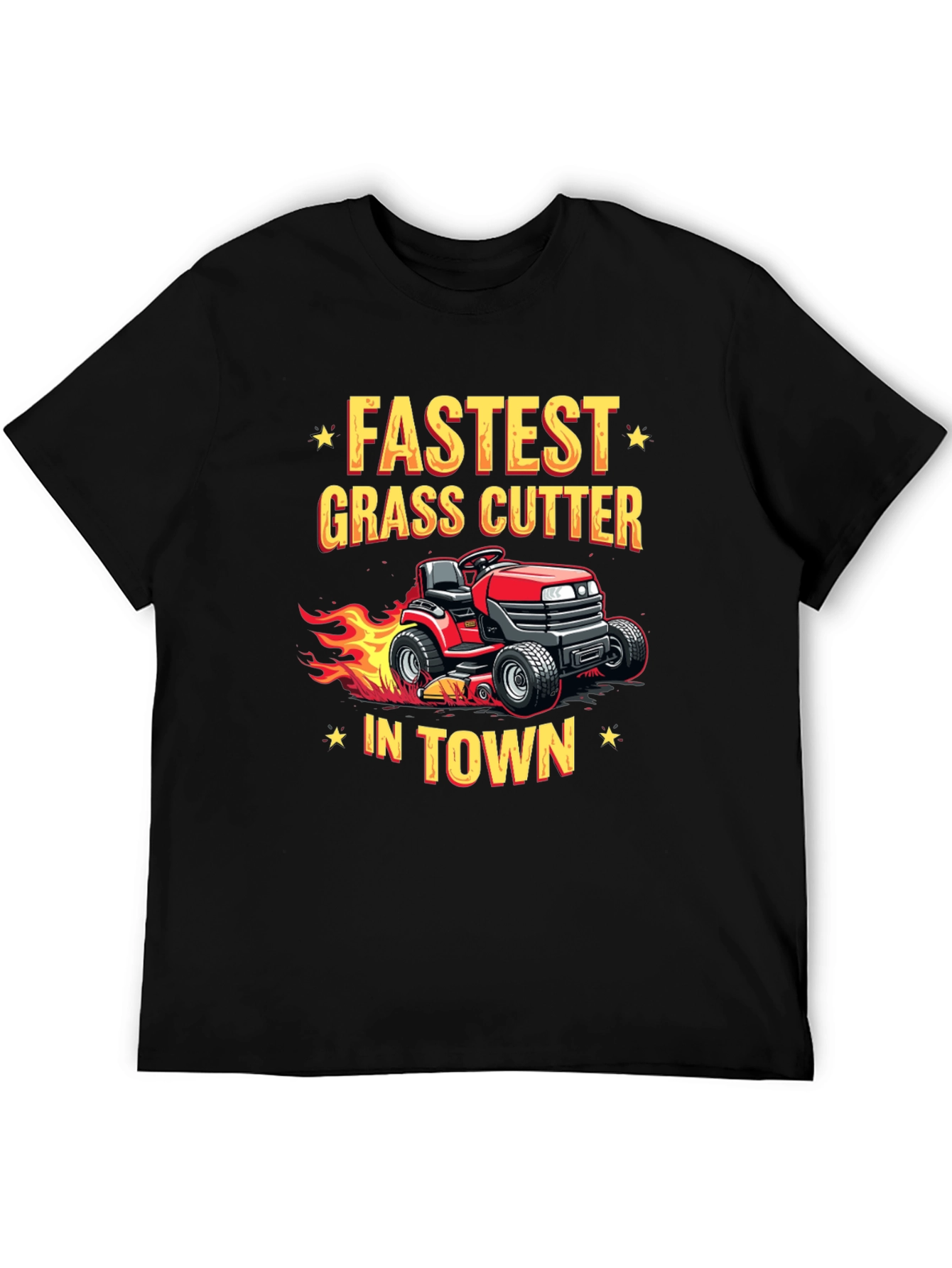Fastest Grass Cutter In Town Black T-Shirt