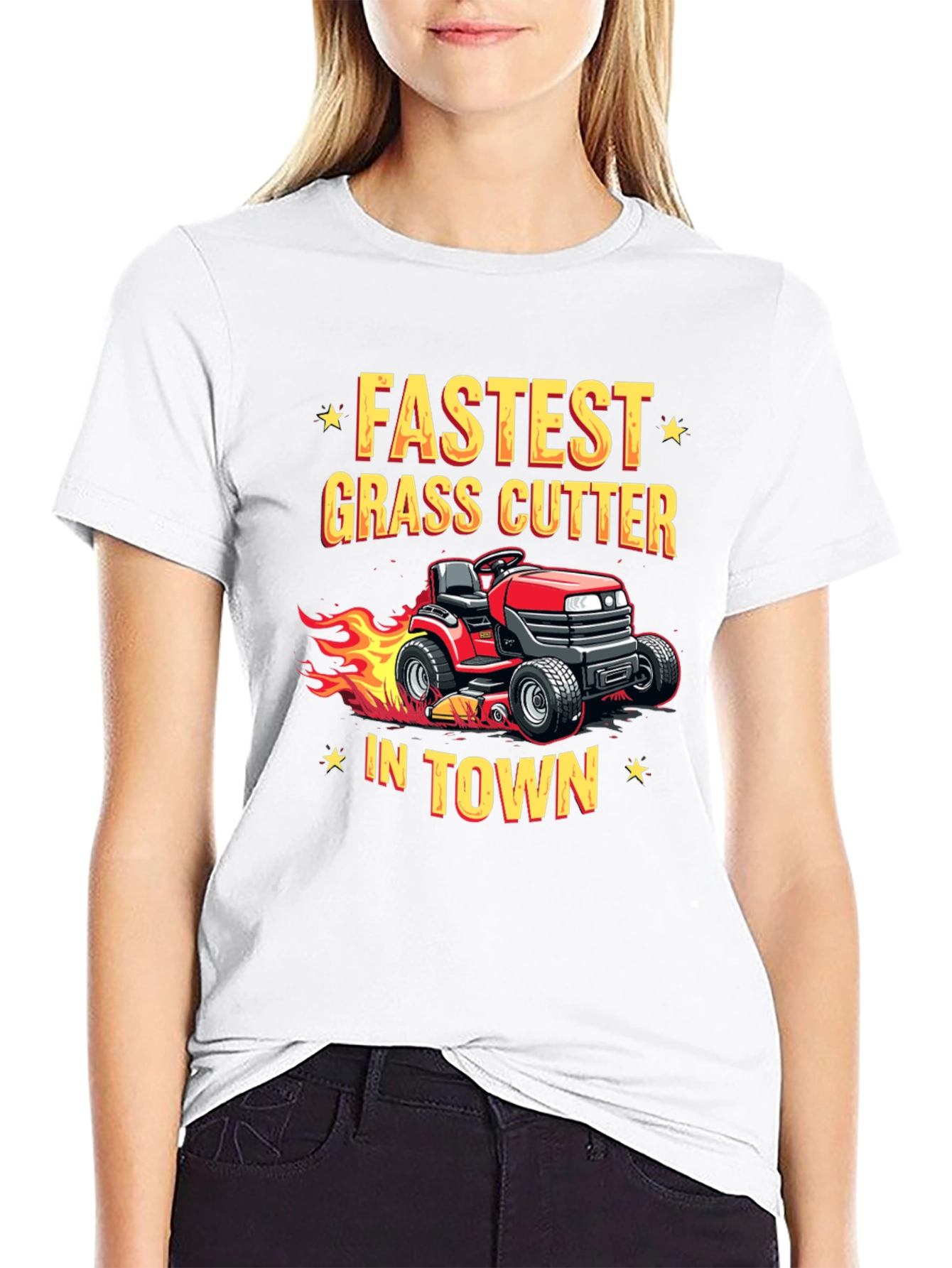 Fastest Grass Cutter In Town Black T-Shirt