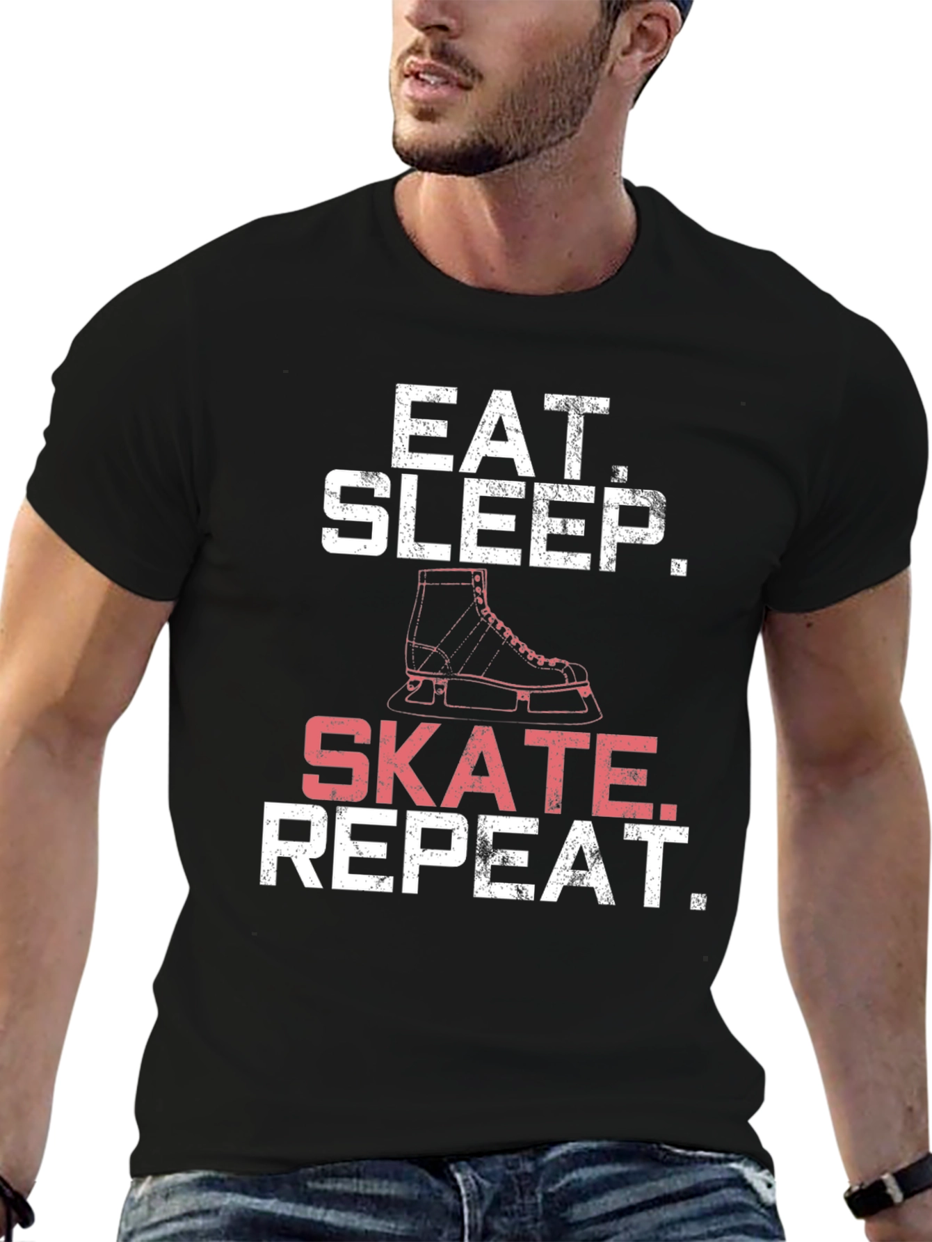 Eat Sleep Skate Repeat T-Shirt - Skating Tee