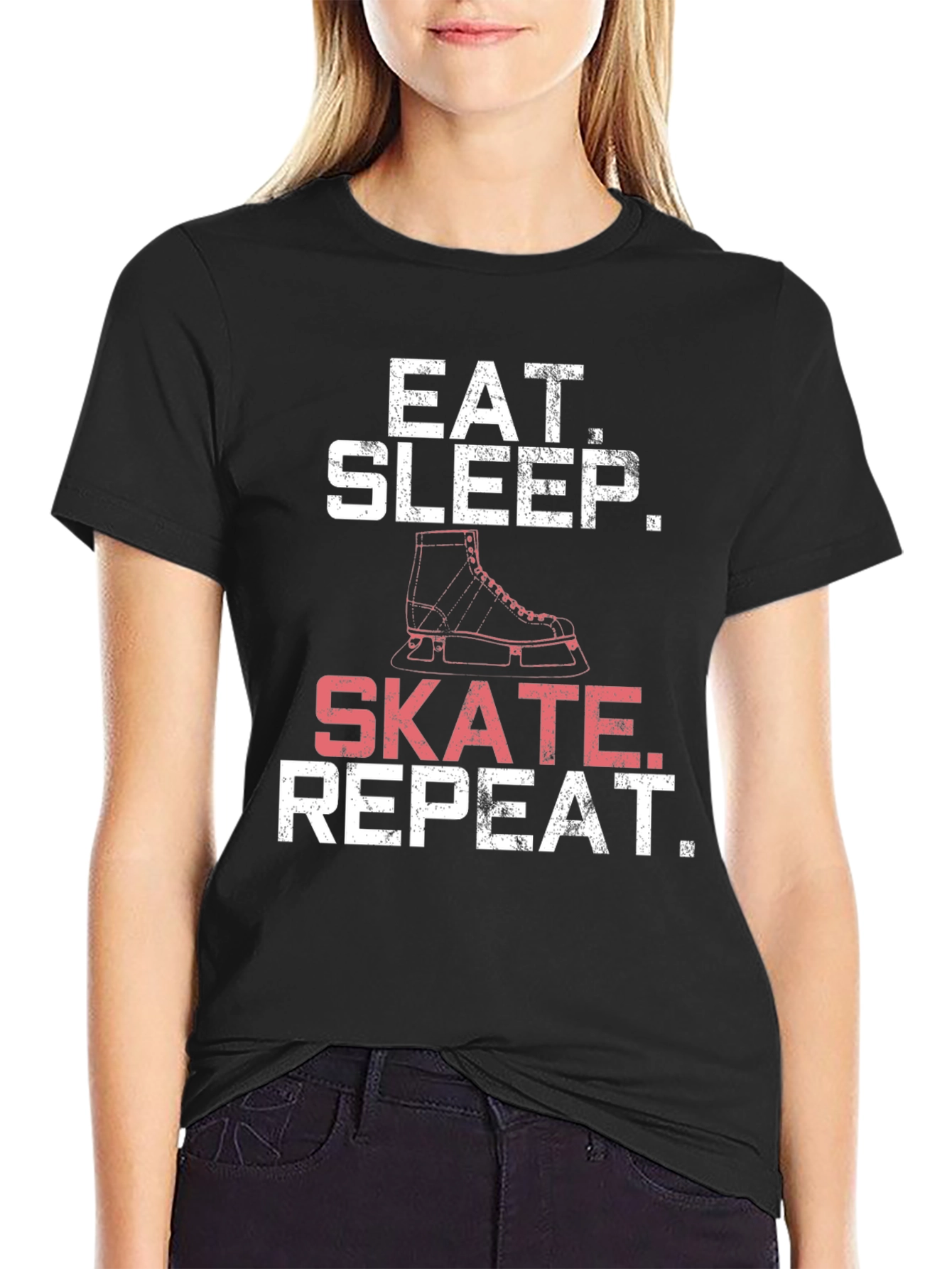 Eat Sleep Skate Repeat T-Shirt - Skating Tee