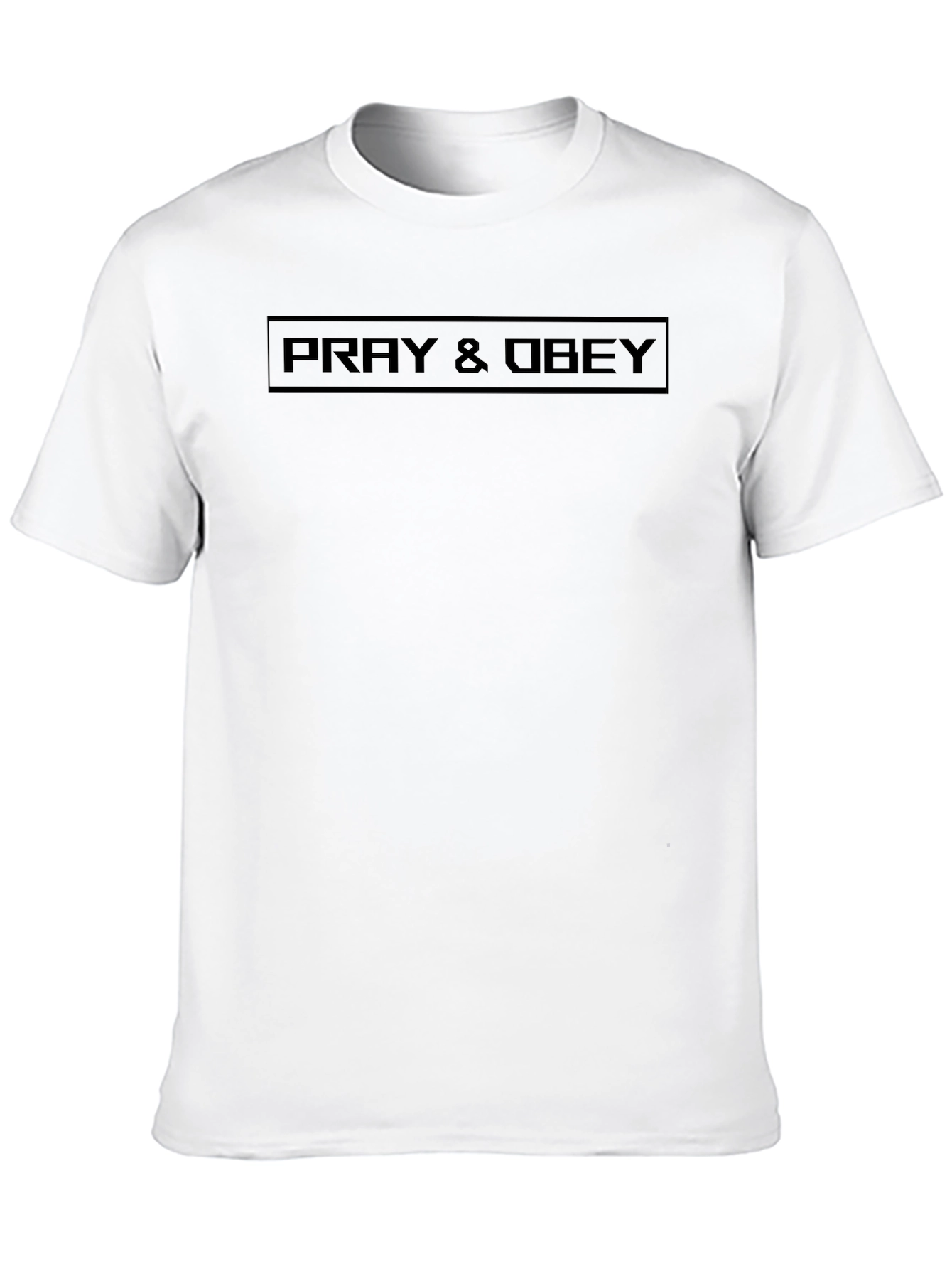 Pray & Obey Black Graphic Tee