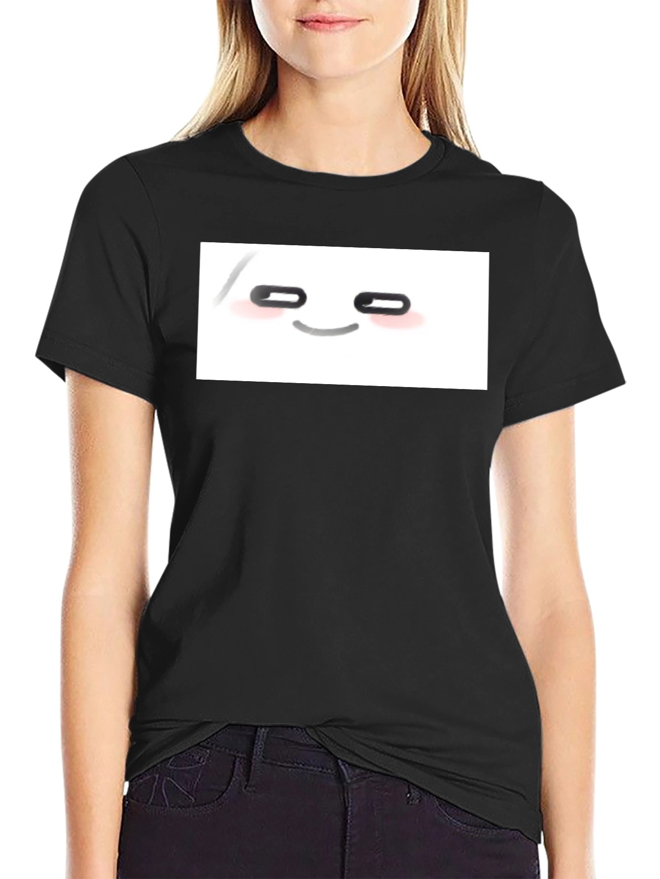 Funny Face Graphic Tee - Unisex Black T-Shirt