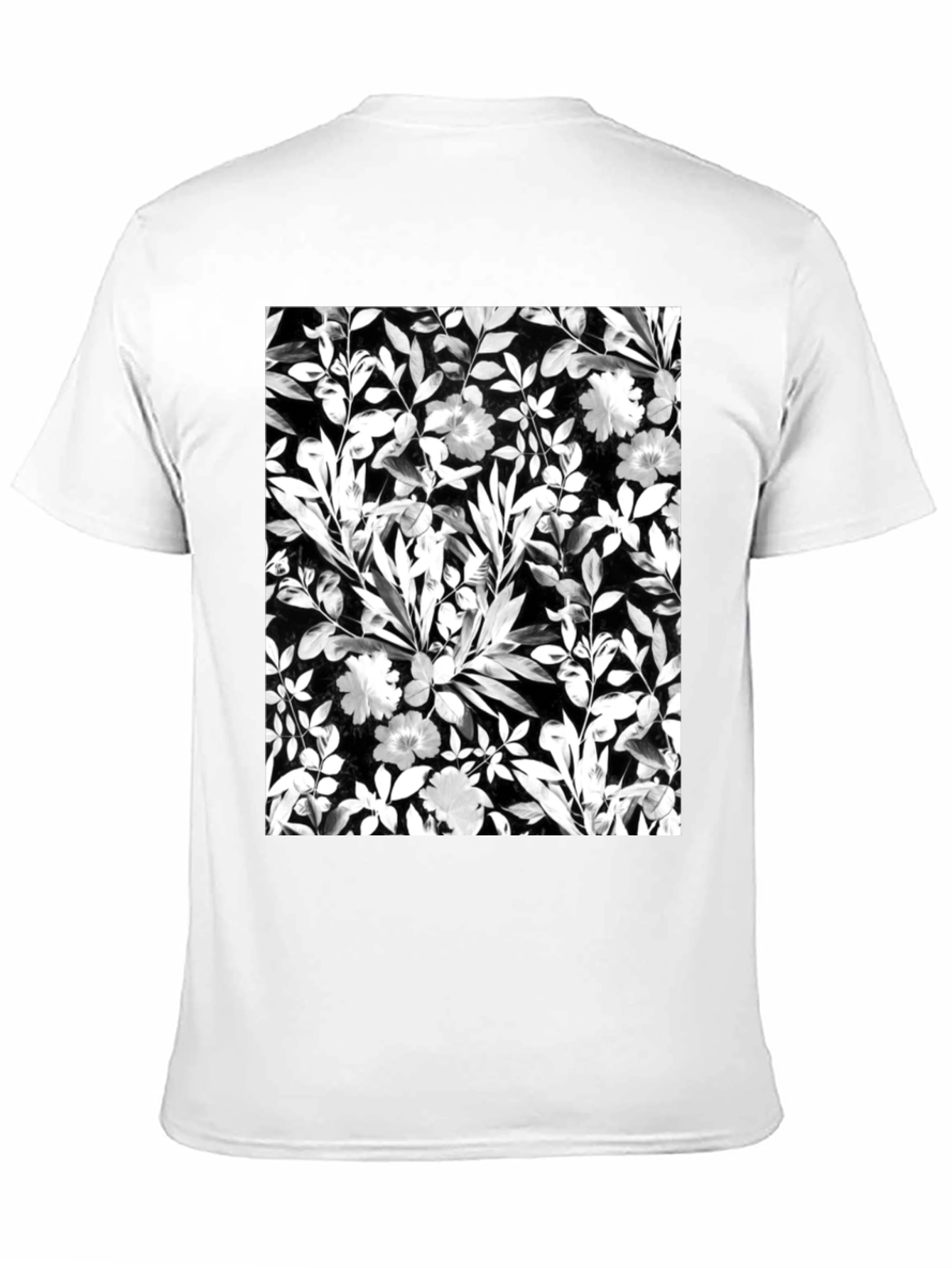 Floral Print Black T-Shirt