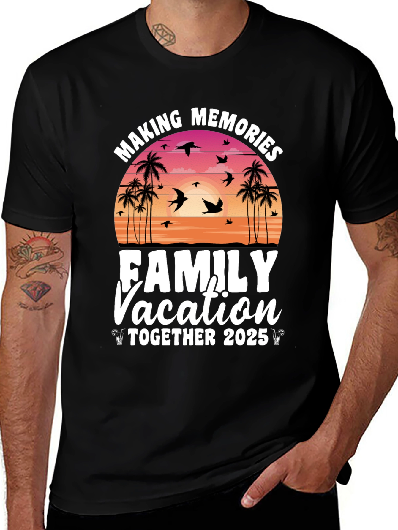 Making Memories Family Vacation 2025 T-Shirt