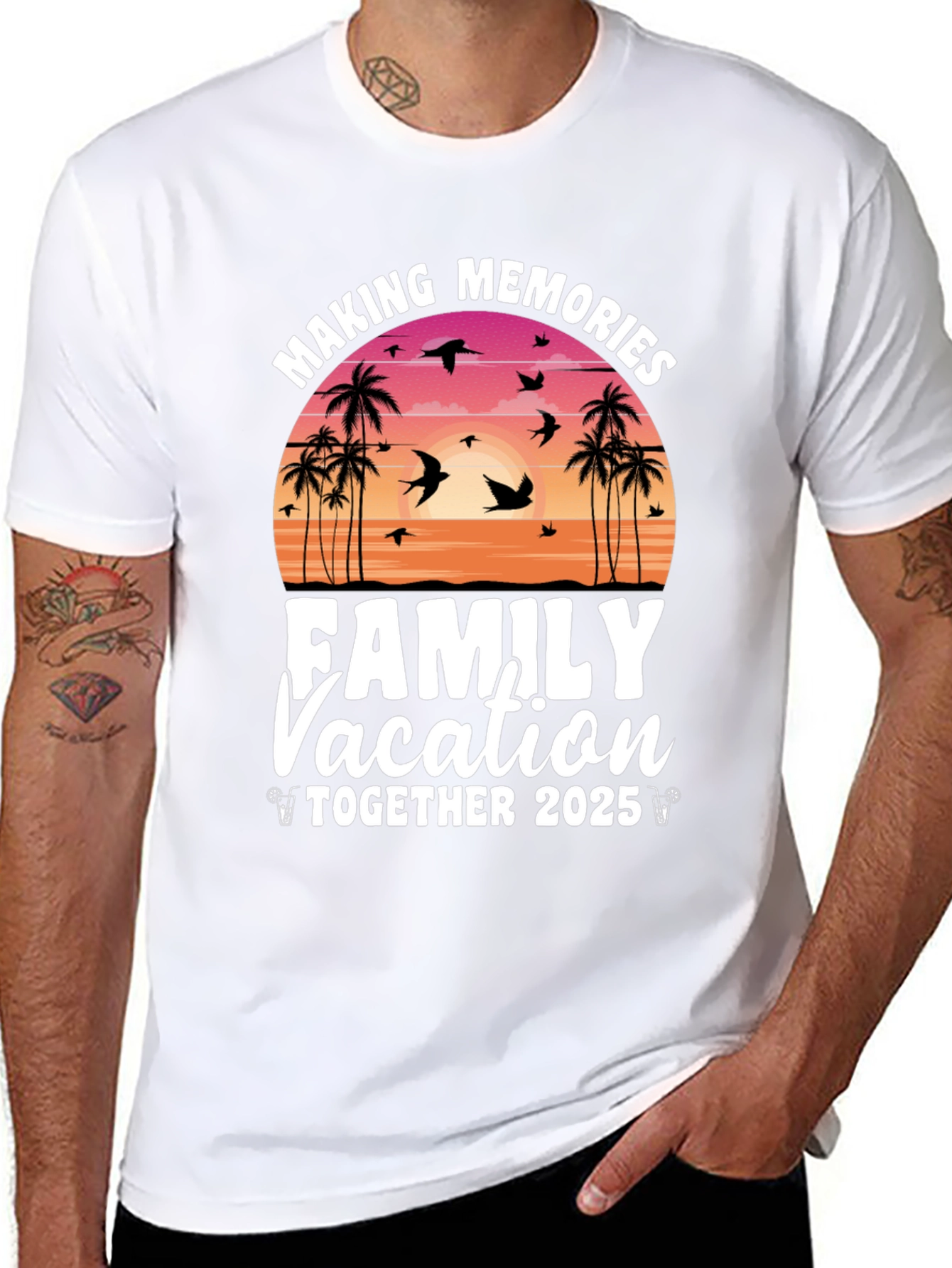 Making Memories Family Vacation 2025 T-Shirt