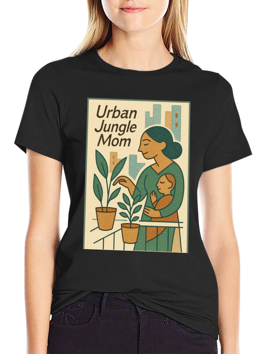 Urban Jungle Mom Graphic T-Shirt
