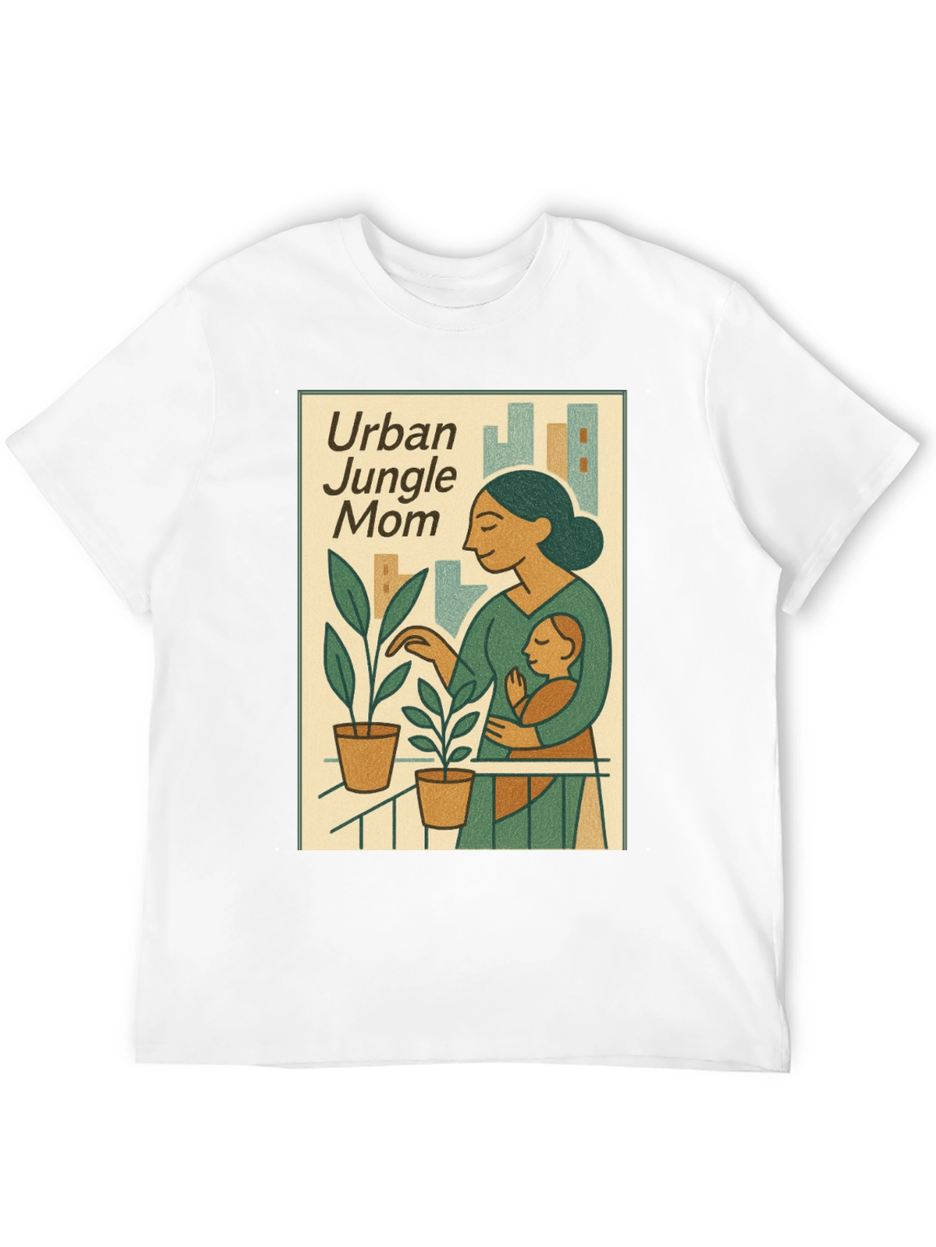 Urban Jungle Mom Graphic T-Shirt