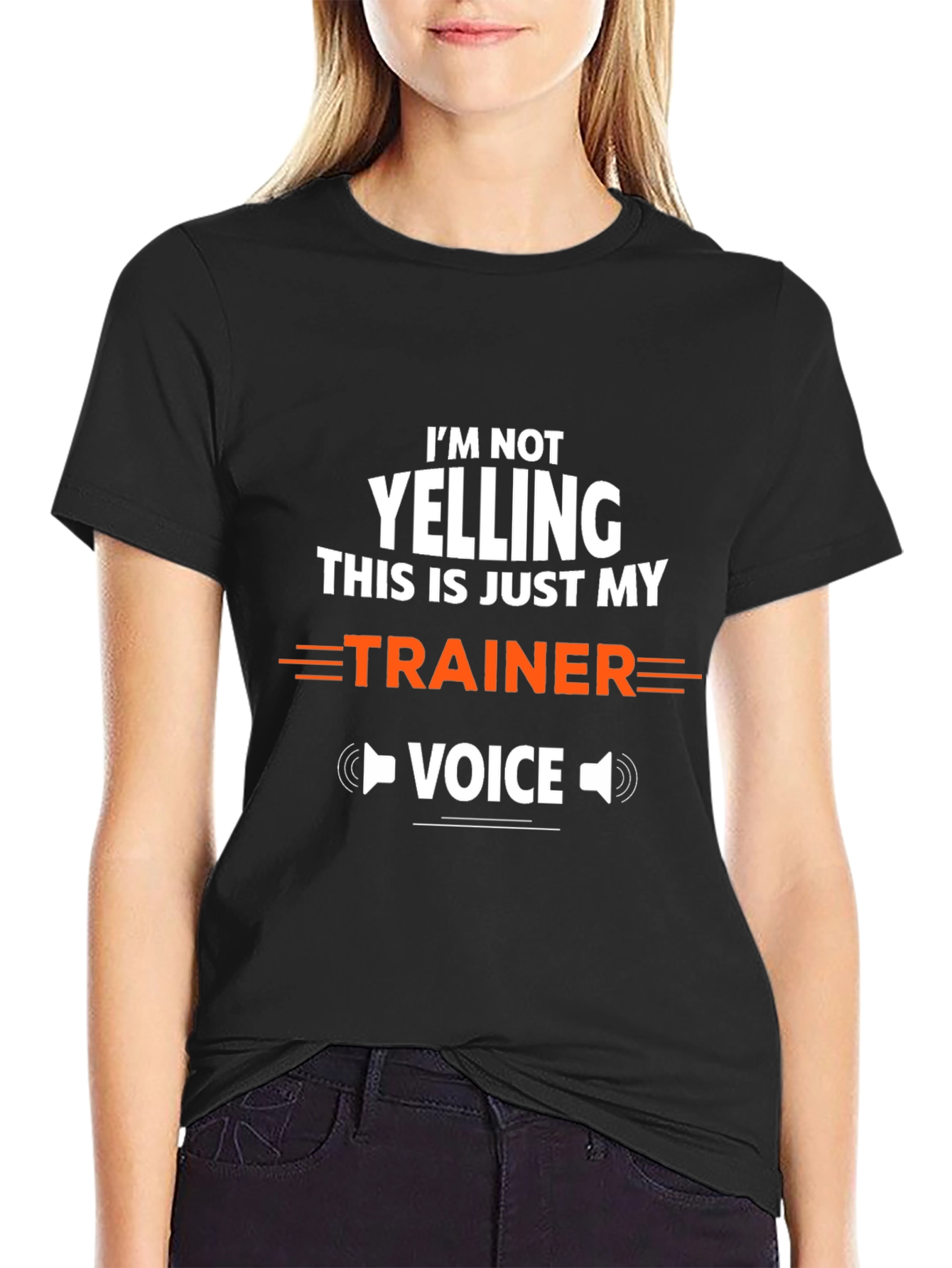Trainer Voice T-Shirt - Funny Gym Workout Tee