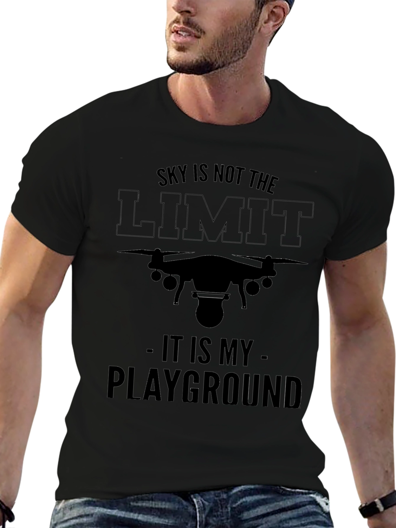 Drone Pilot T-Shirt - Sky is Not the Limit