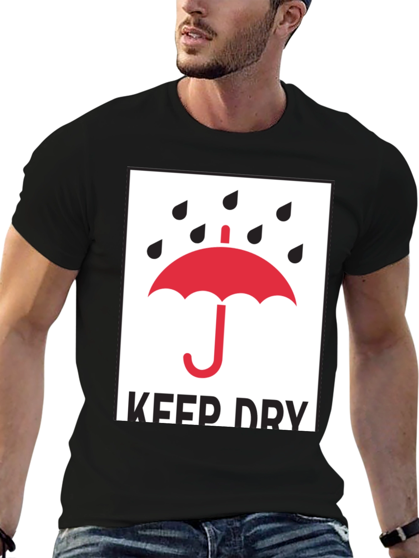 Keep Dry Graphic Tee - Classic Black T-Shirt
