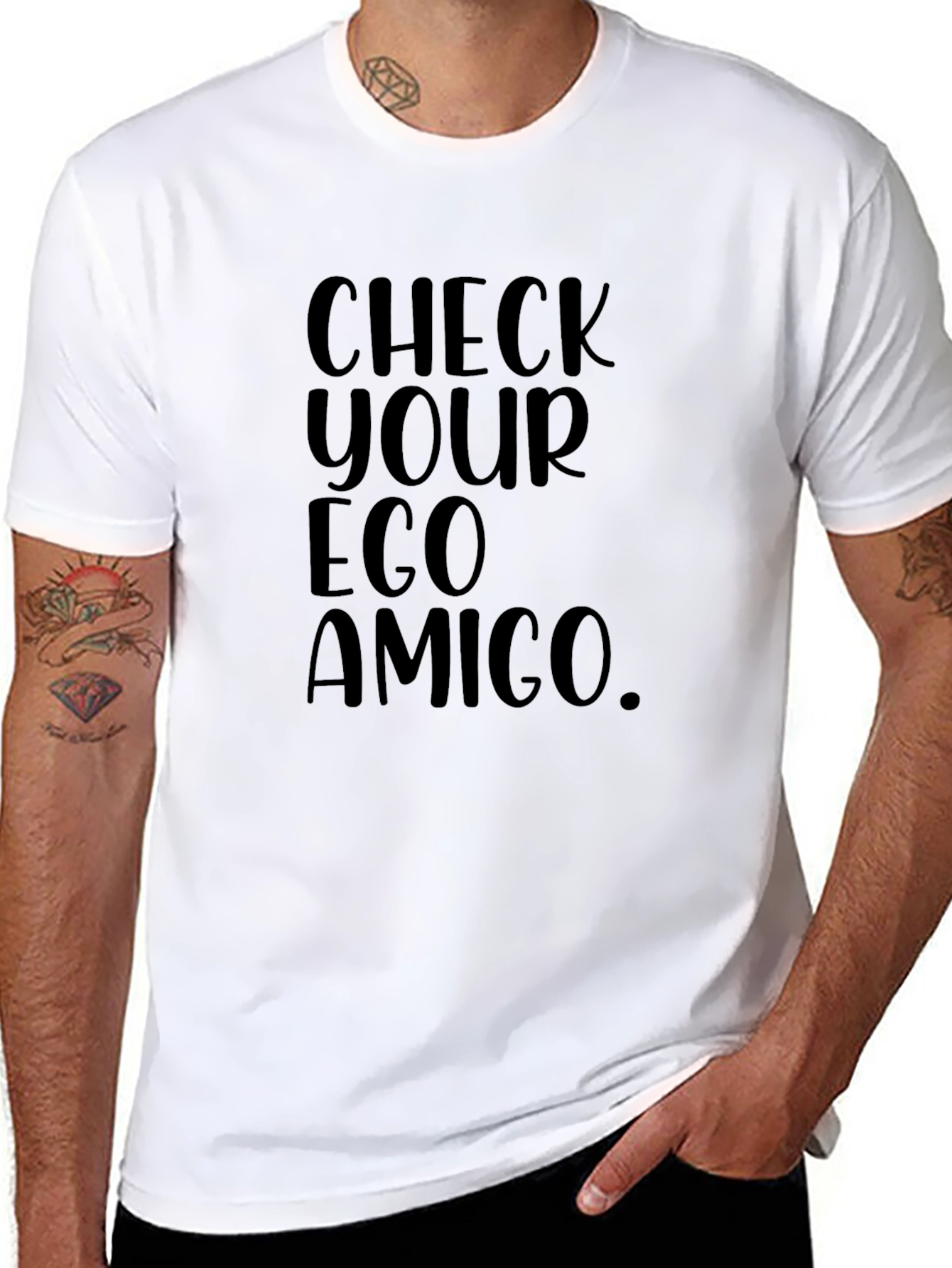 Check Your Ego Amigo Graphic T-Shirt