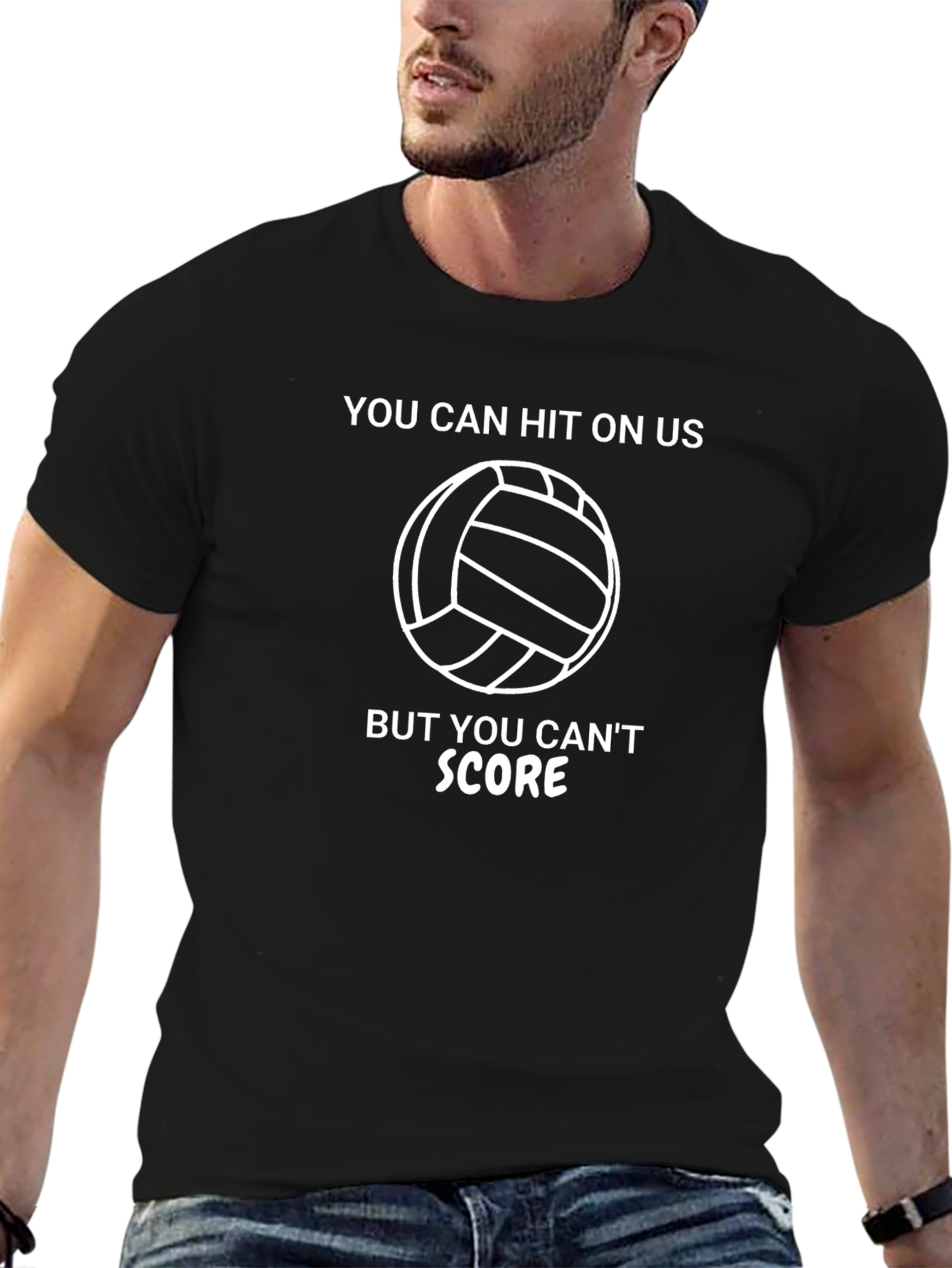 Volleyball Humor T-Shirt: You Can Hit On Us