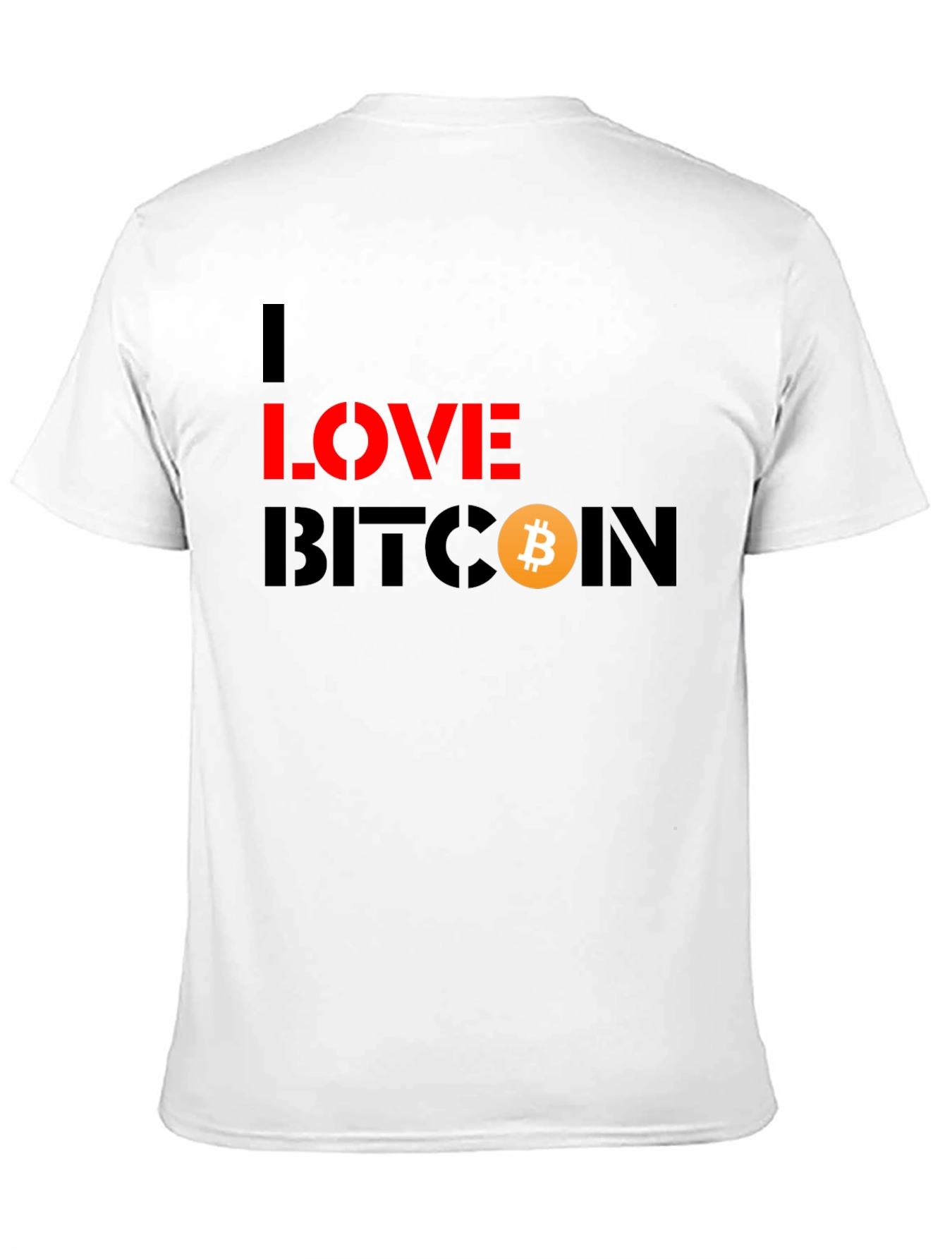 I Love Bitcoin Black Graphic Tee - Crypto Fashion