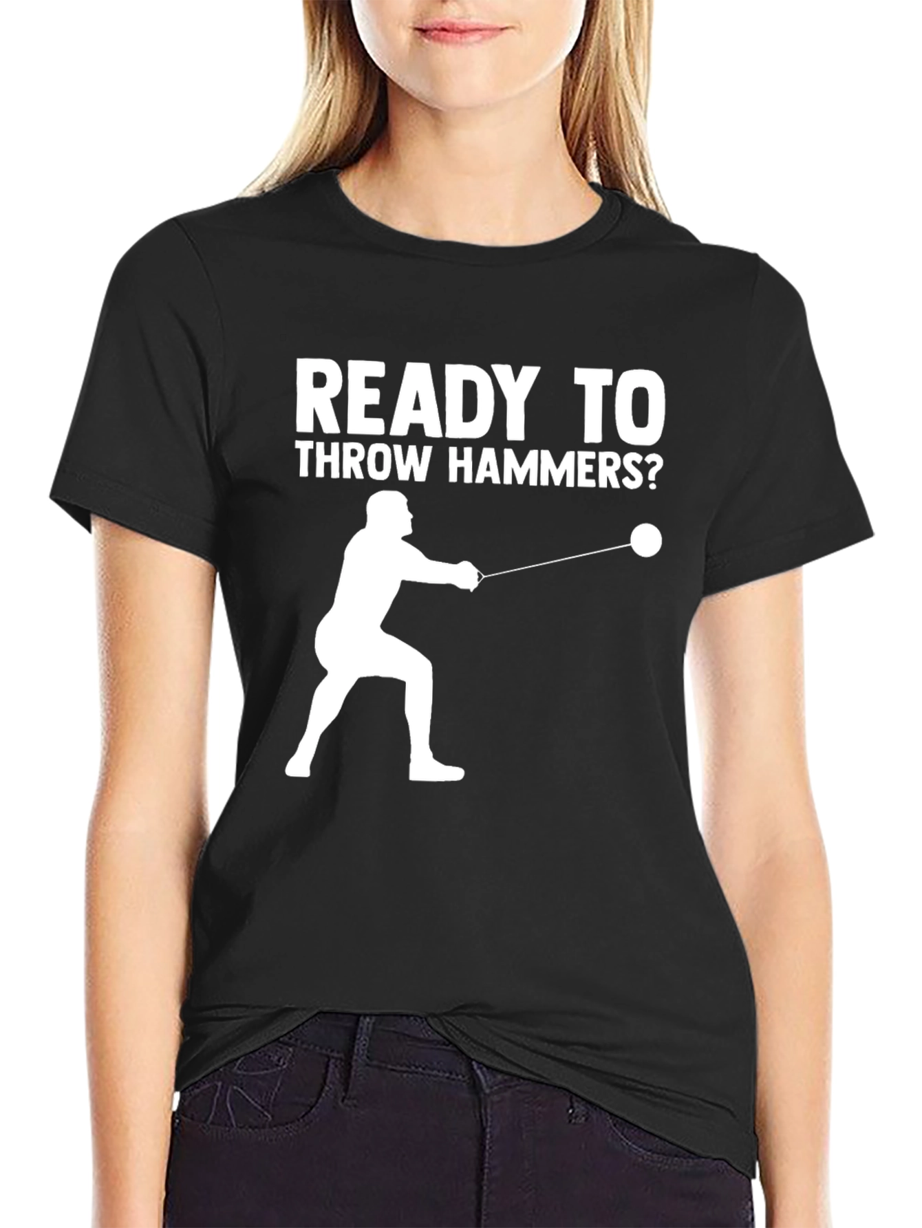 Ready to Throw Hammers? Mens Black T-Shirt