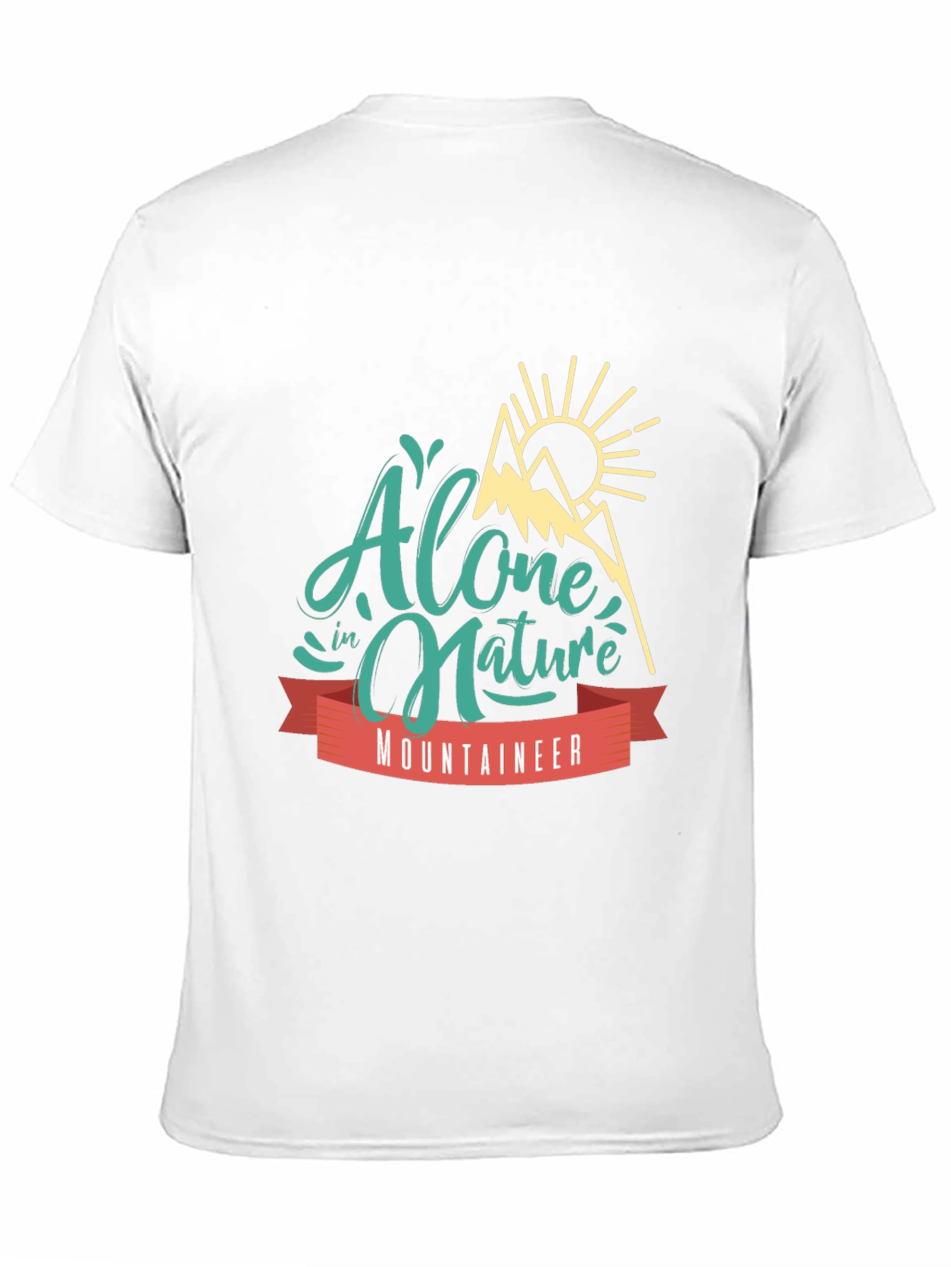 Alone In Nature Mountaineer Graphic T-Shirt