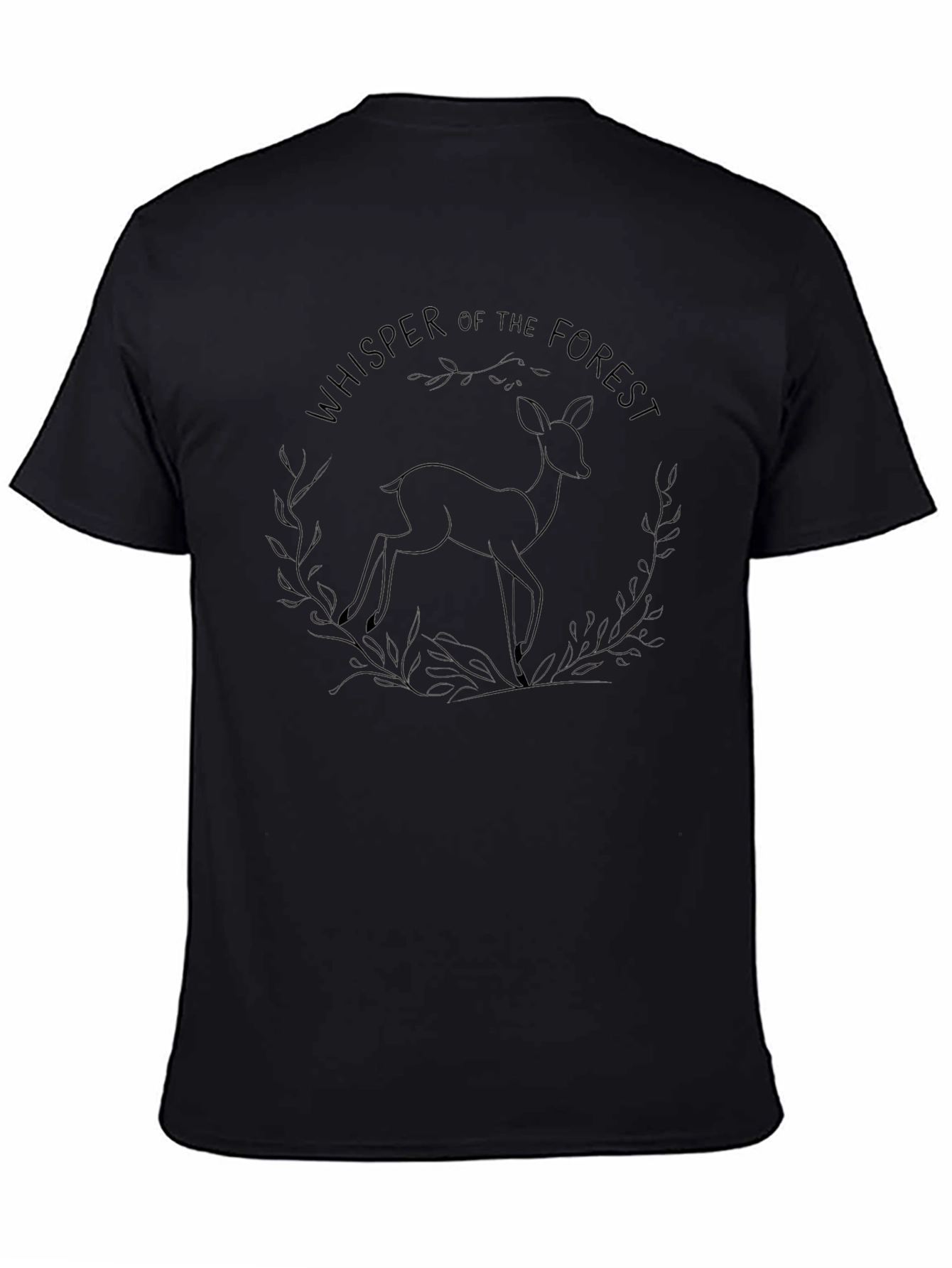 Whisper of the Forest Black Graphic Tee