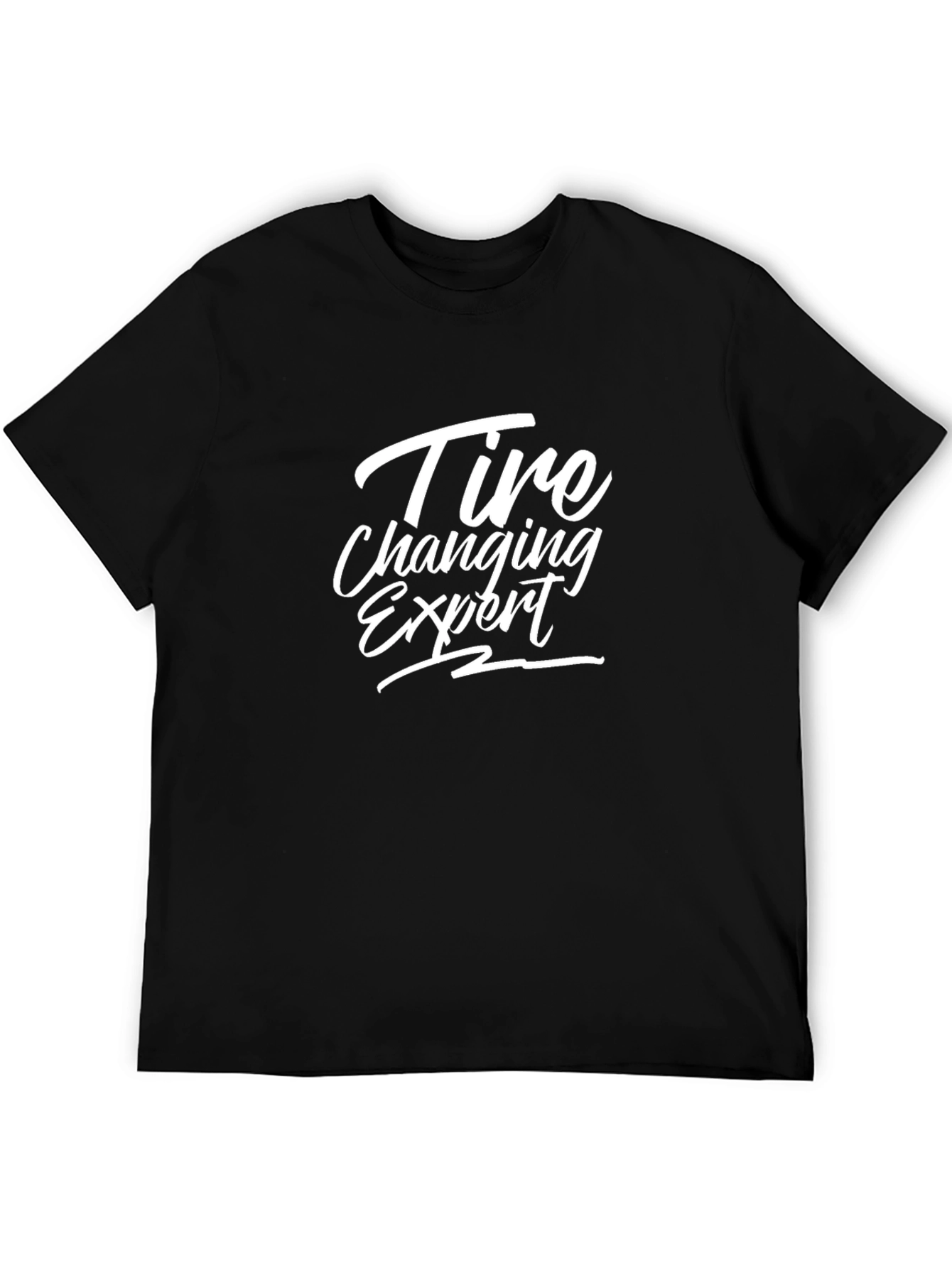 Tire Changing Expert Black T-Shirt