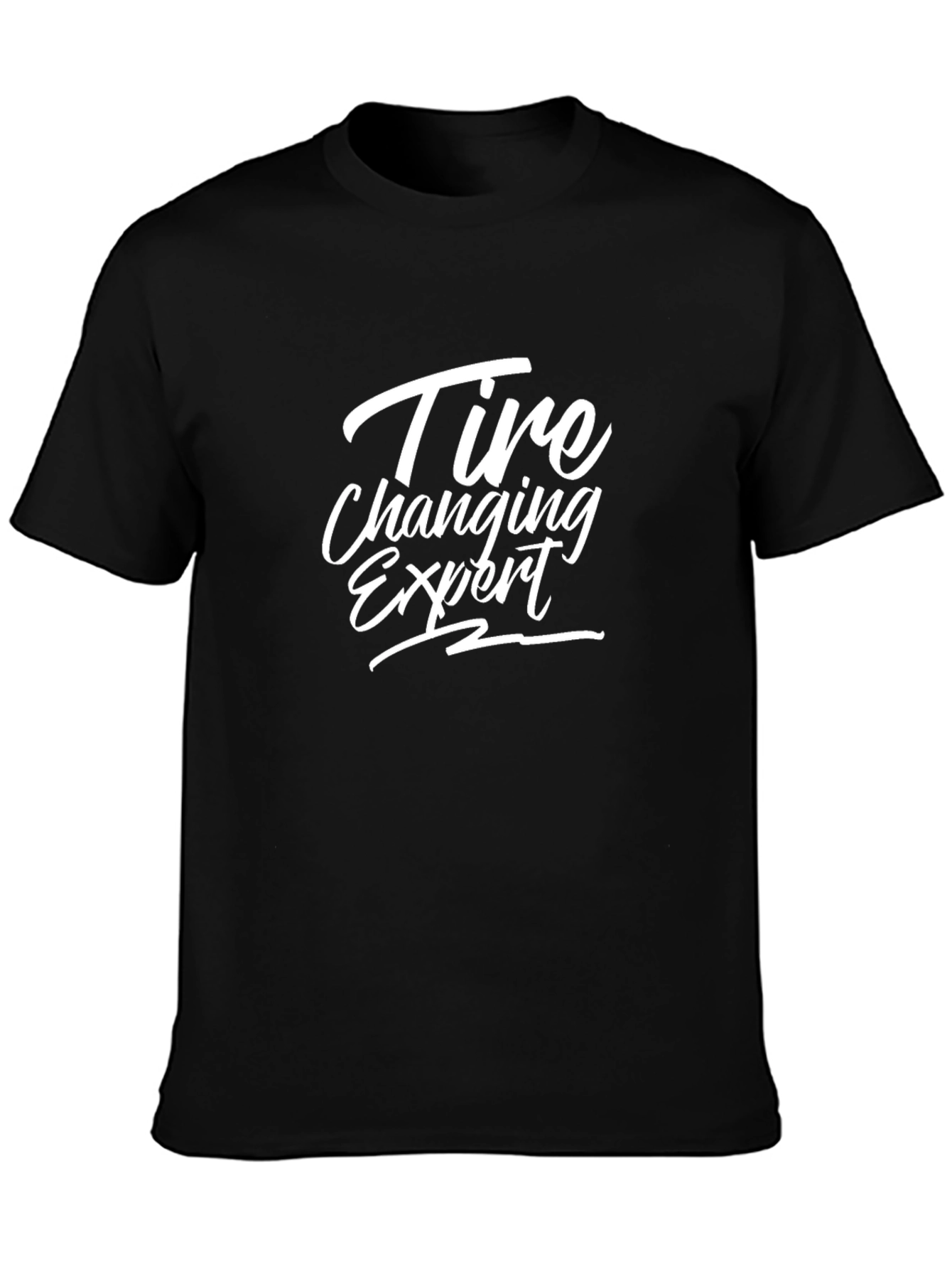 Tire Changing Expert Black T-Shirt