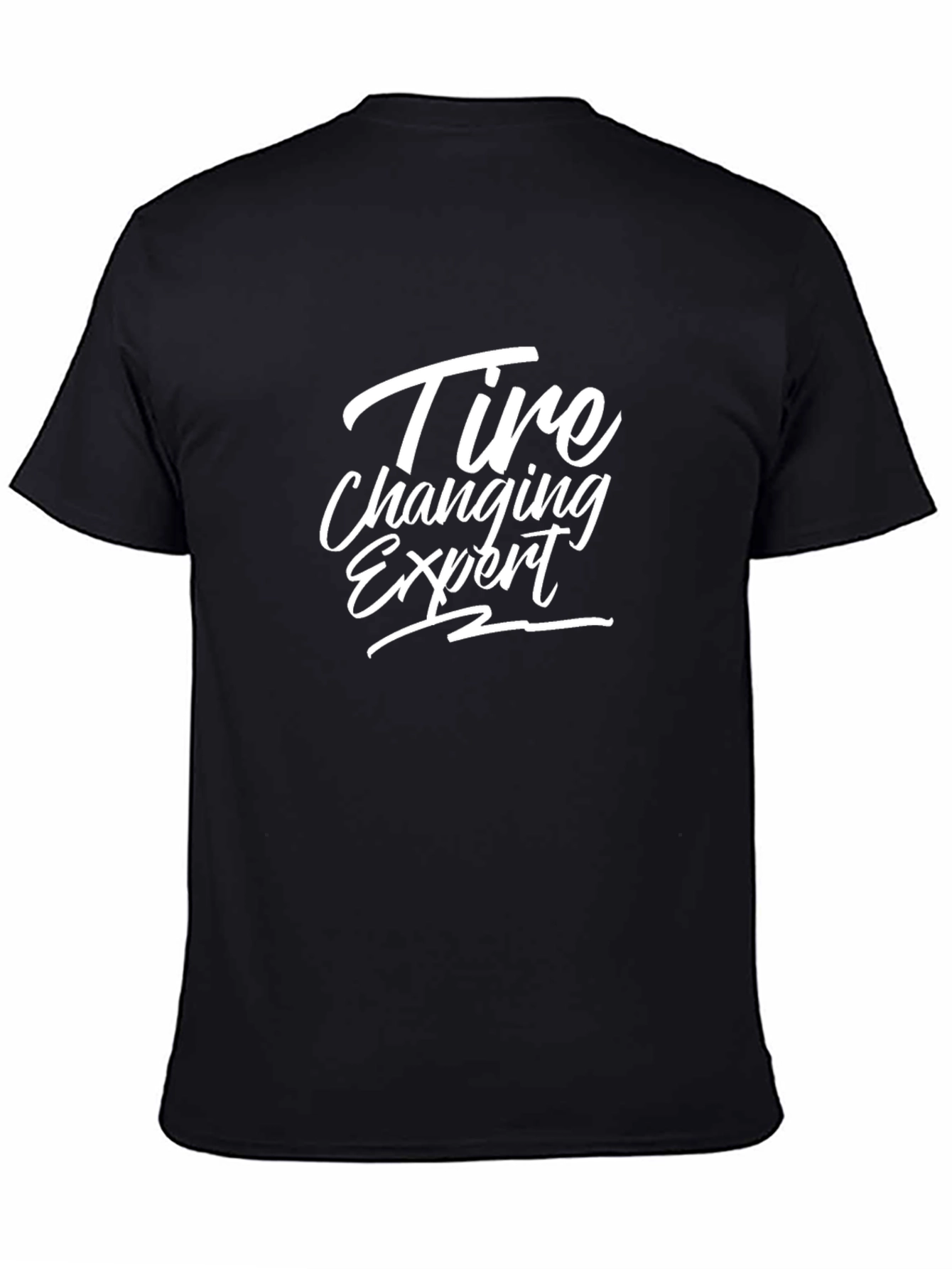 Tire Changing Expert Black T-Shirt
