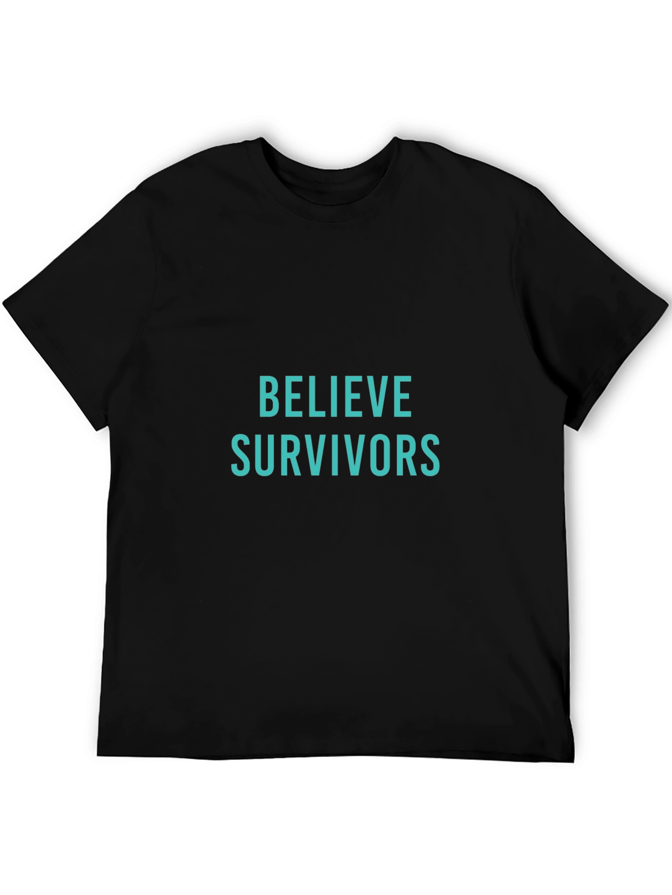 Believe Survivors Graphic Tee - Black Cotton Shirt