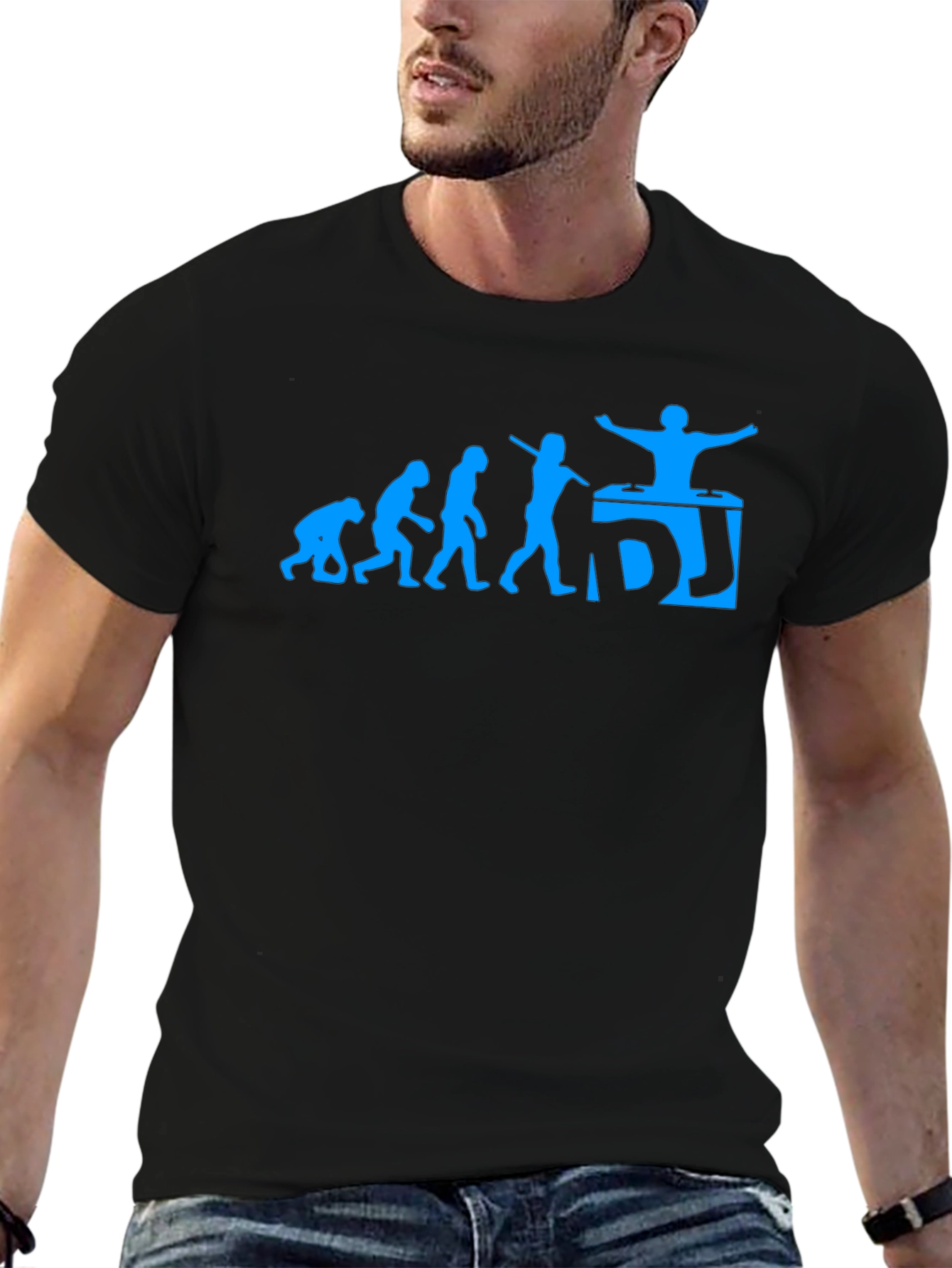DJ Evolution Graphic T-Shirt - Black Cotton Tee