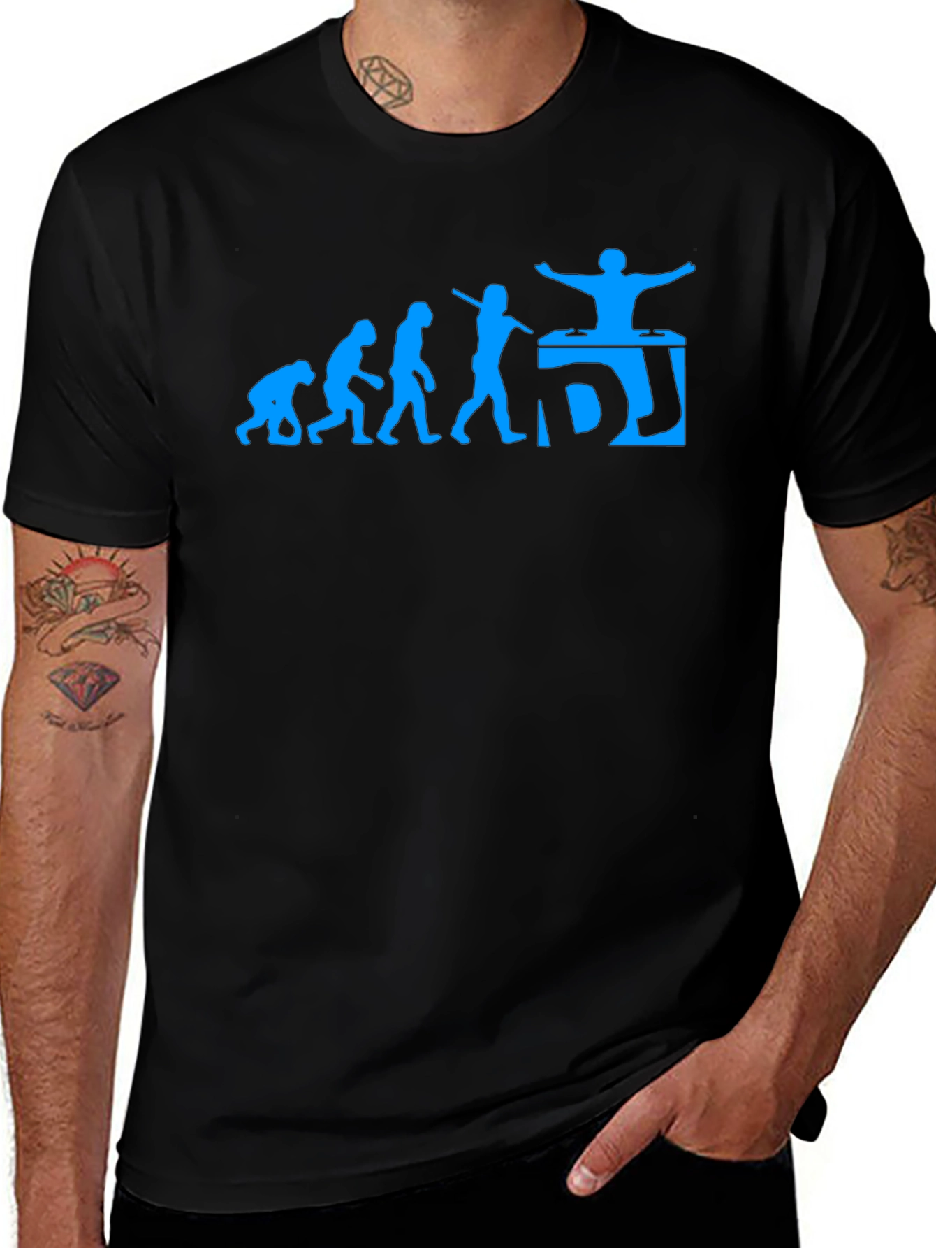 DJ Evolution Graphic T-Shirt - Black Cotton Tee