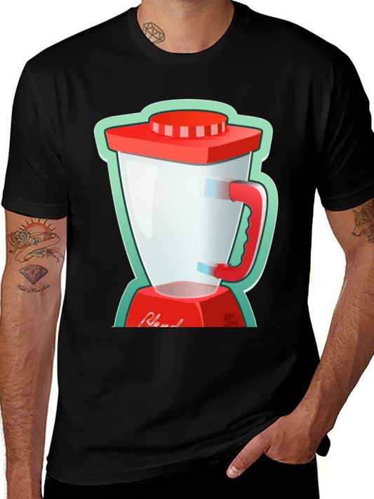 Blend Graphic Tee - Black Cotton T-Shirt