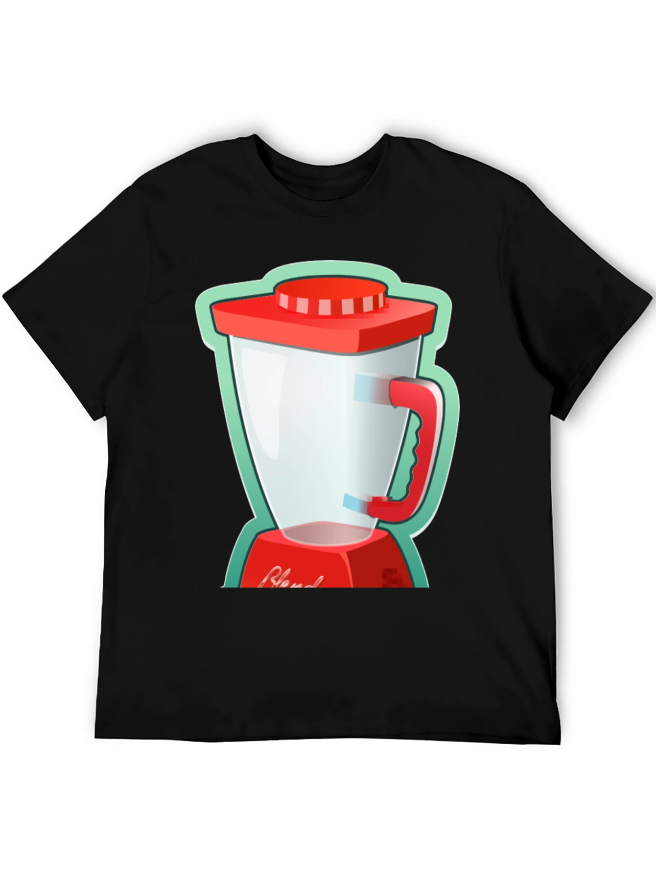 Blend Graphic Tee - Black Cotton T-Shirt