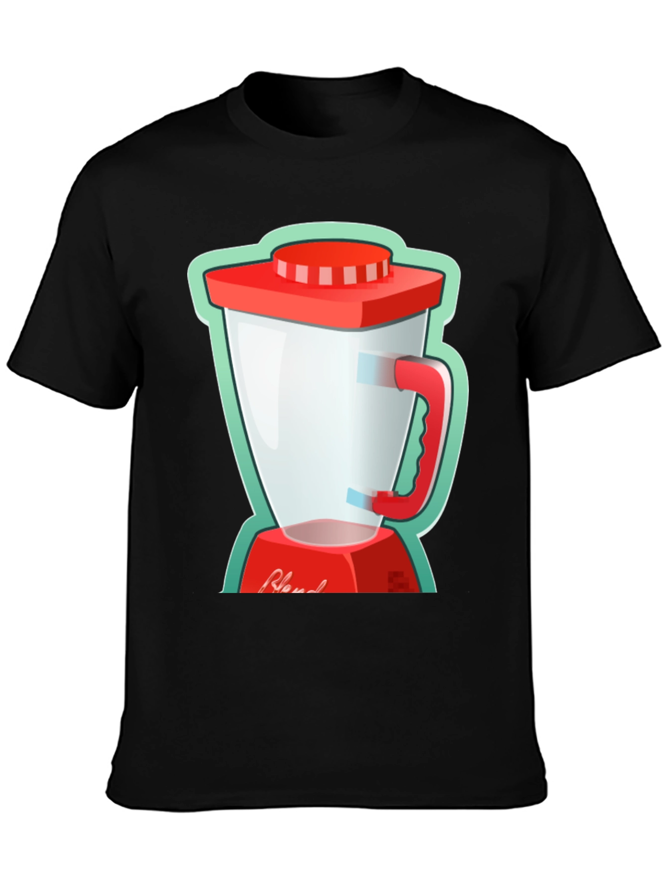 Blend Graphic Tee - Black Cotton T-Shirt