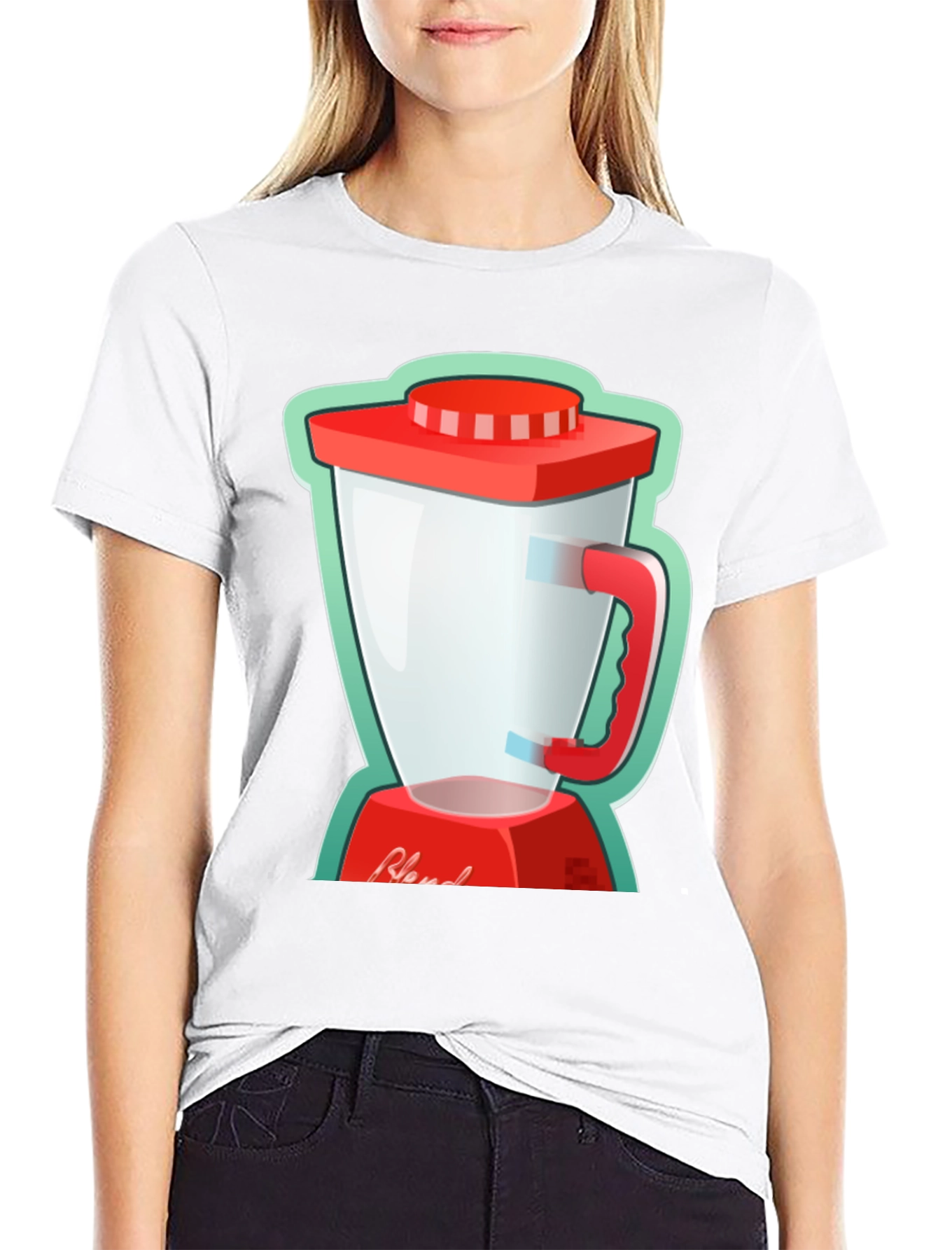 Blend Graphic Tee - Black Cotton T-Shirt