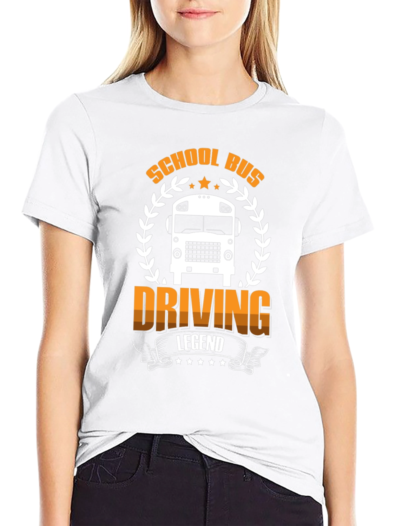 School Bus Driving Legend Graphic T-Shirt