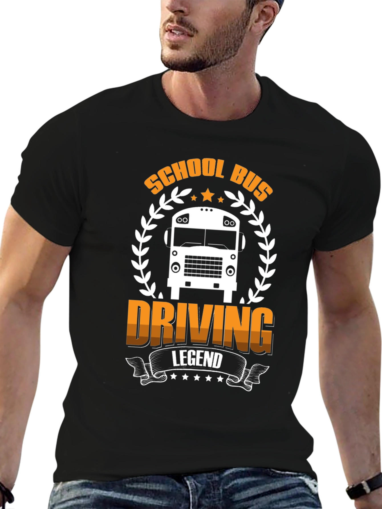 School Bus Driving Legend Graphic T-Shirt