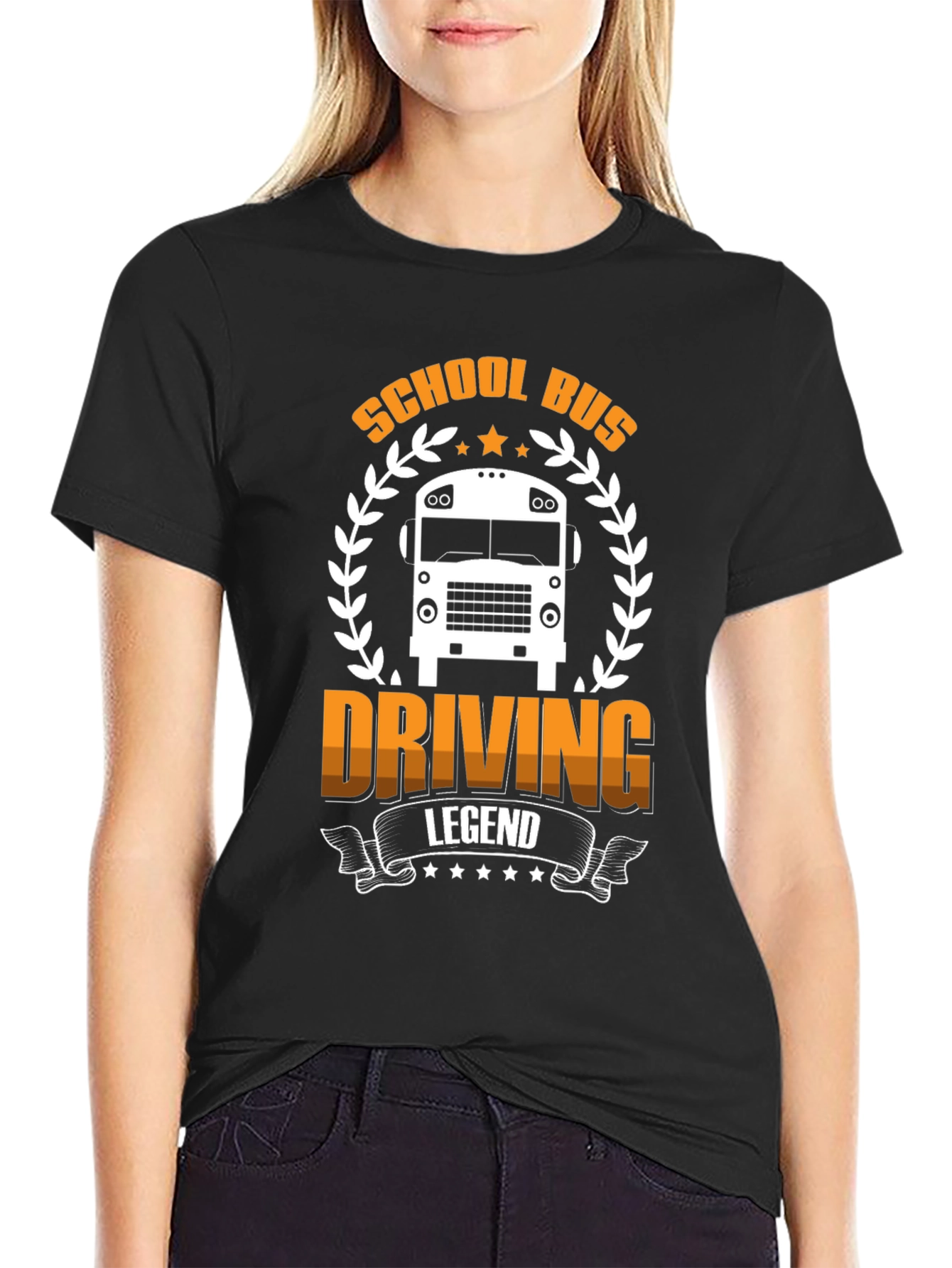 School Bus Driving Legend Graphic T-Shirt